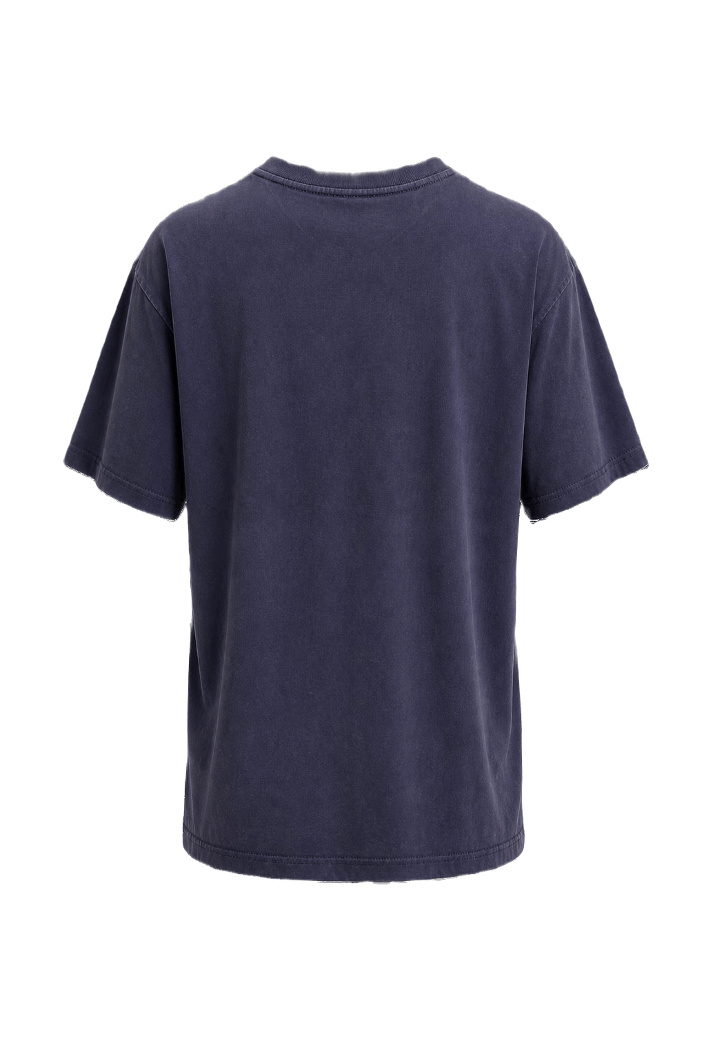 1990s Navy Blue Cotton T-Shirt - Back View