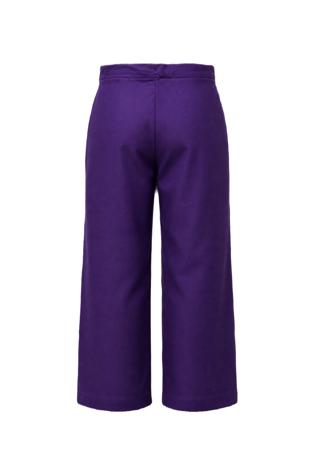 1970s Purple Polyester Blend Trousers - Back View