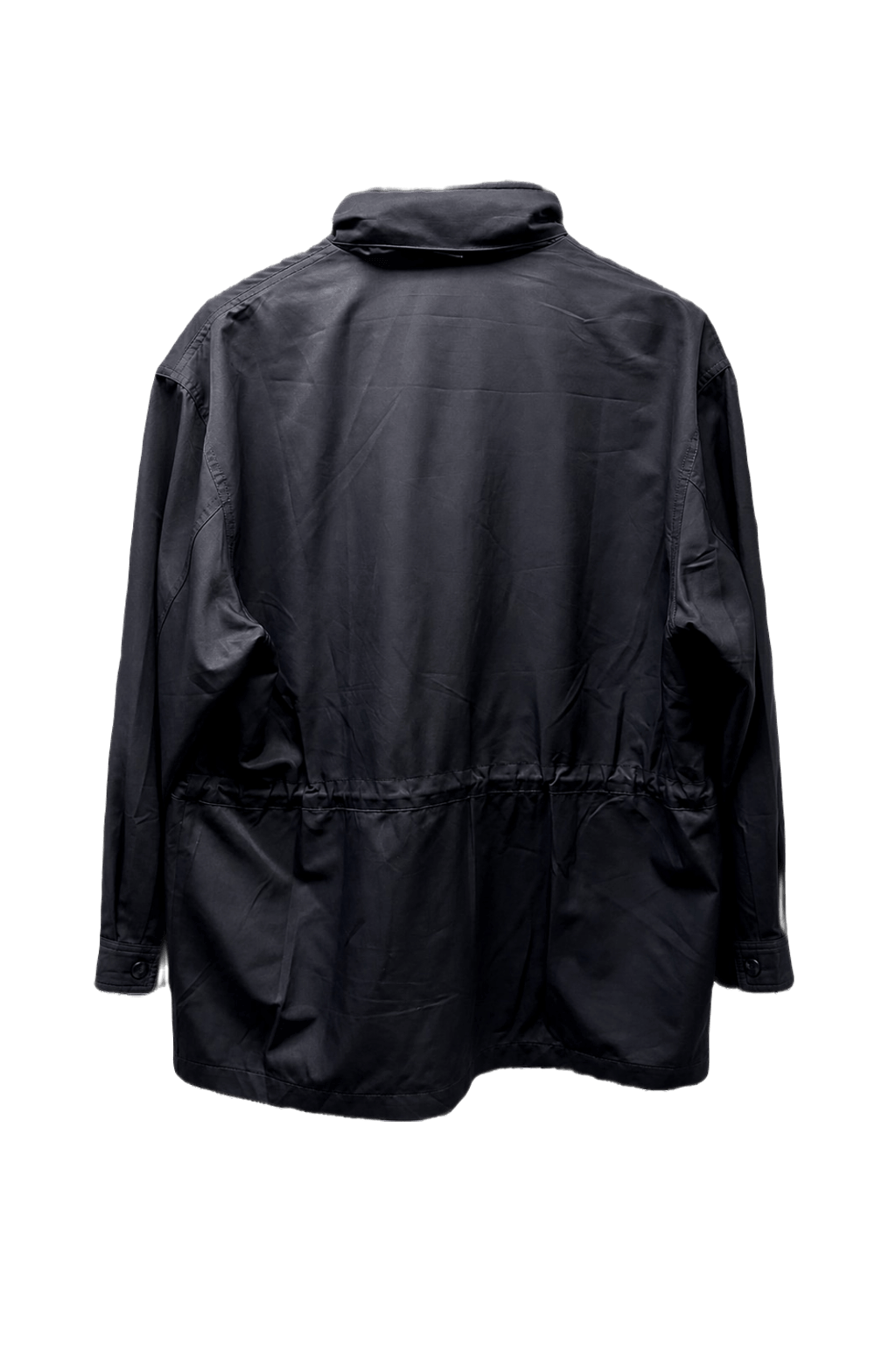 1980s Navy Blue Nylon Jacket - Back View