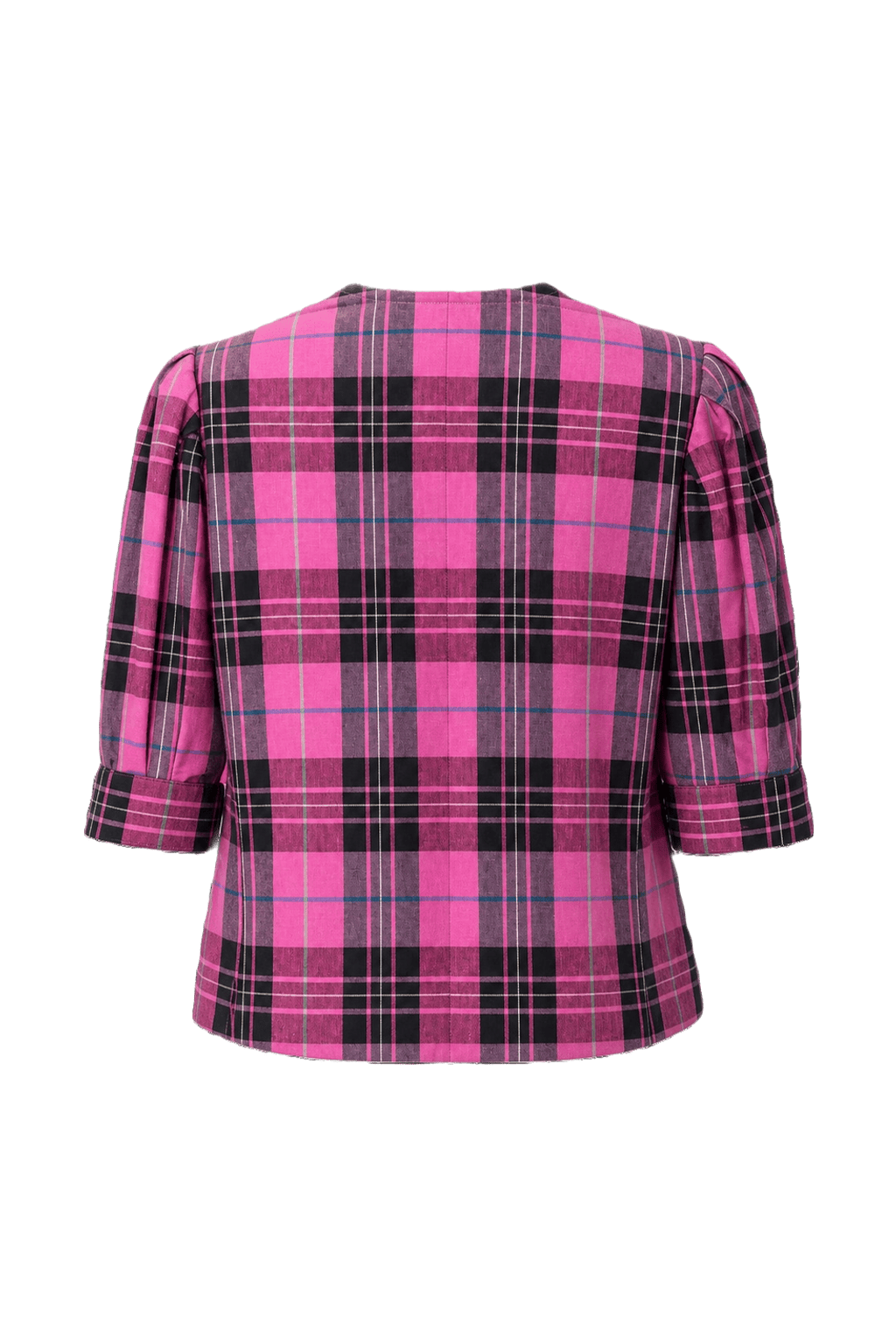1980s Pink Cotton Blend Jacket - Back View