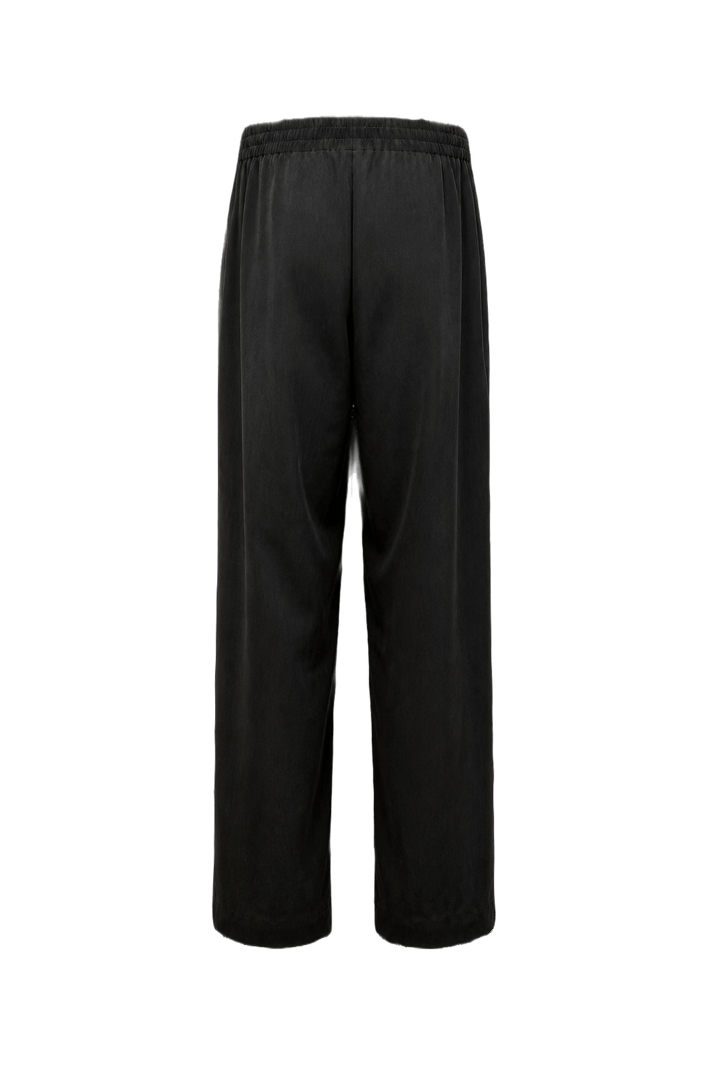 1990s Dark Brown Silk Trousers - Back View