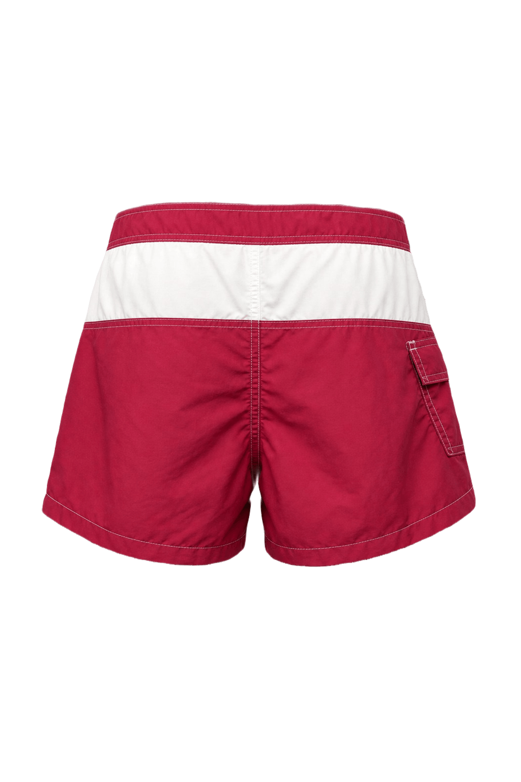 1970s Fuchsia Nylon Shorts - Back View