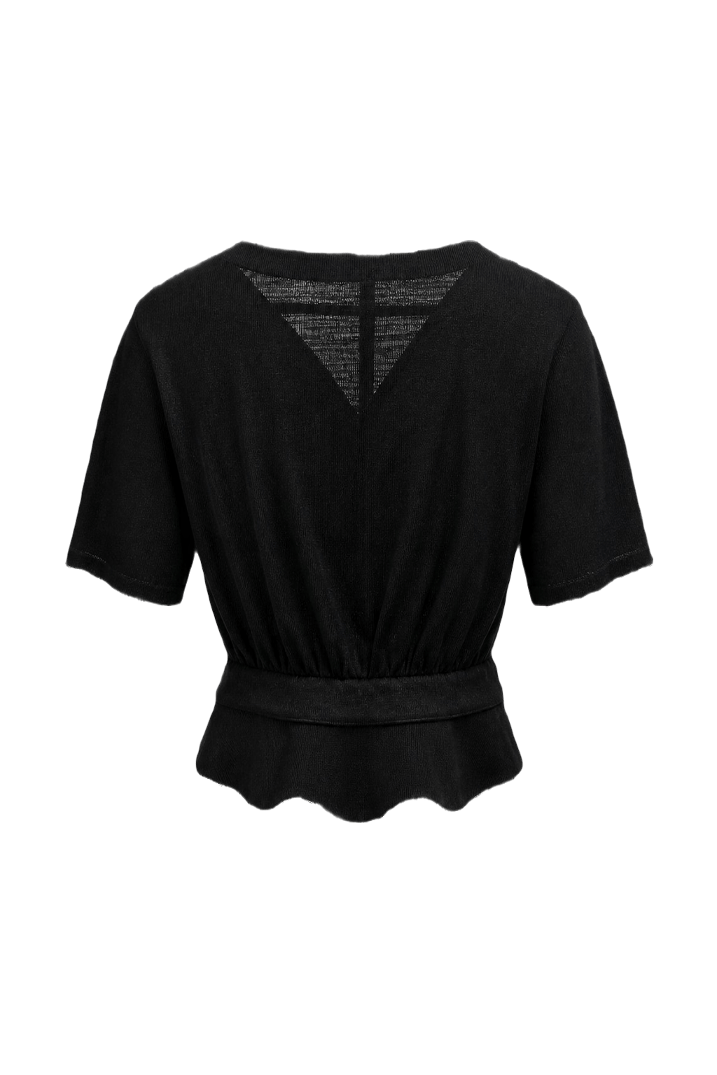 1980s Black Polyester Jacket - Back View