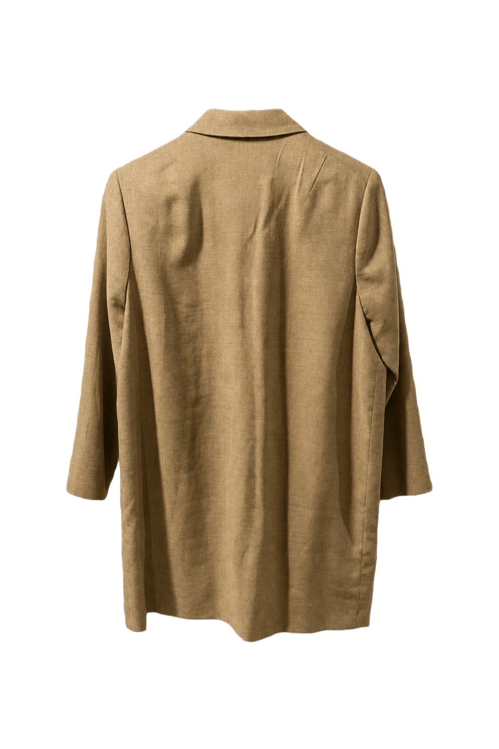 1990s Camel Wool Blend Blazer - Back View
