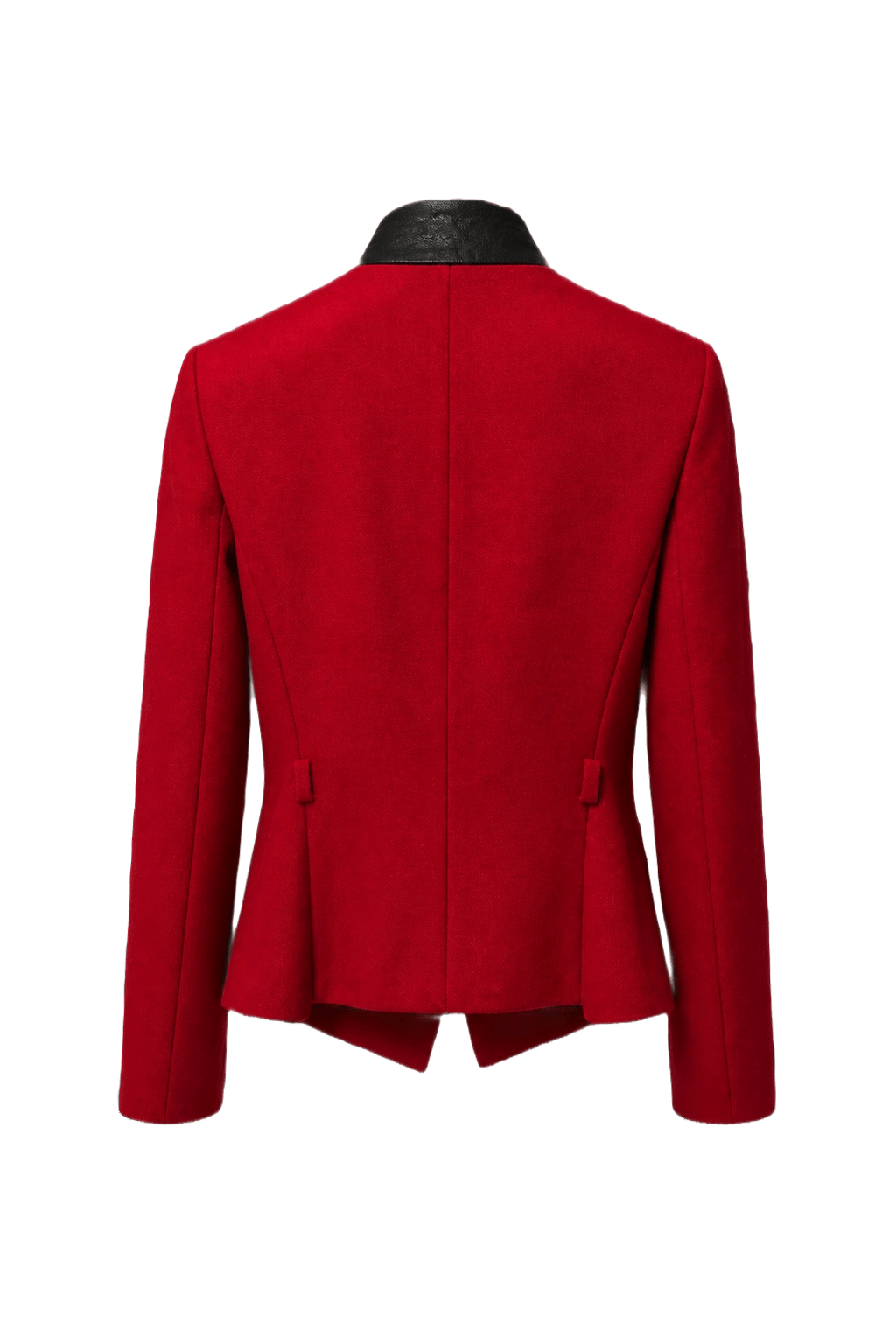 1980s Red Wool Blend Blazer - Back View