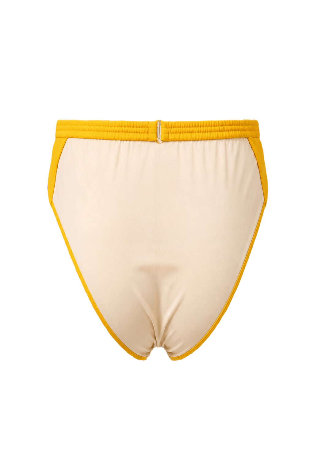 1980s Bright Orange Nylon Swimwear - Back View