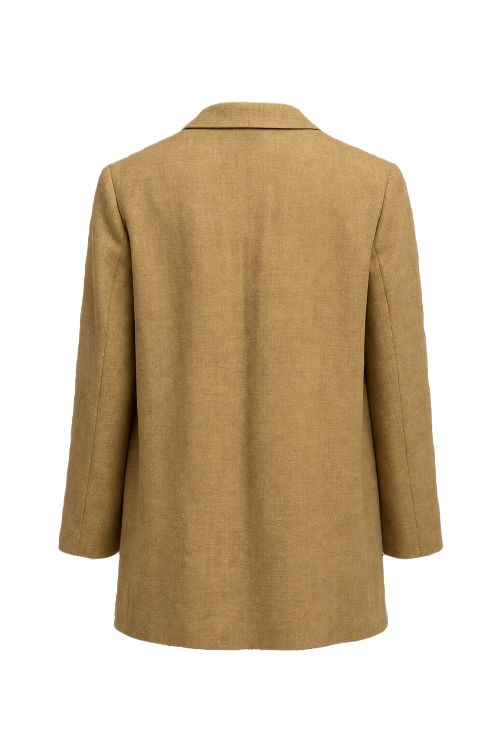1980s Camel Wool Blend Blazer - Back View