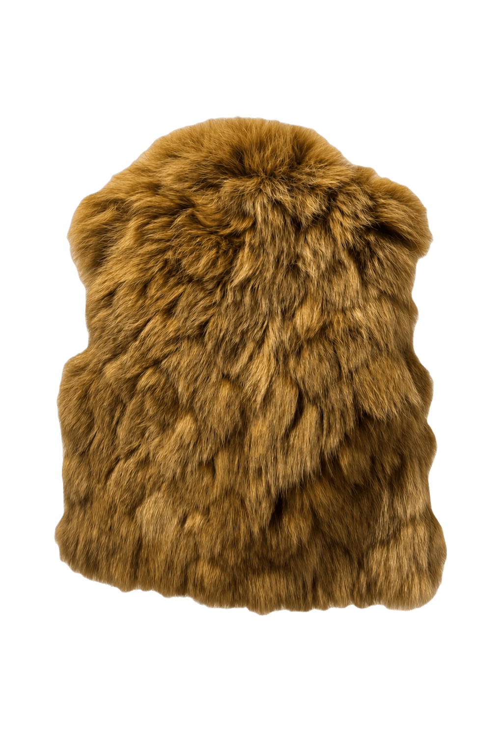 1980s Brown Fur Coat - Back View