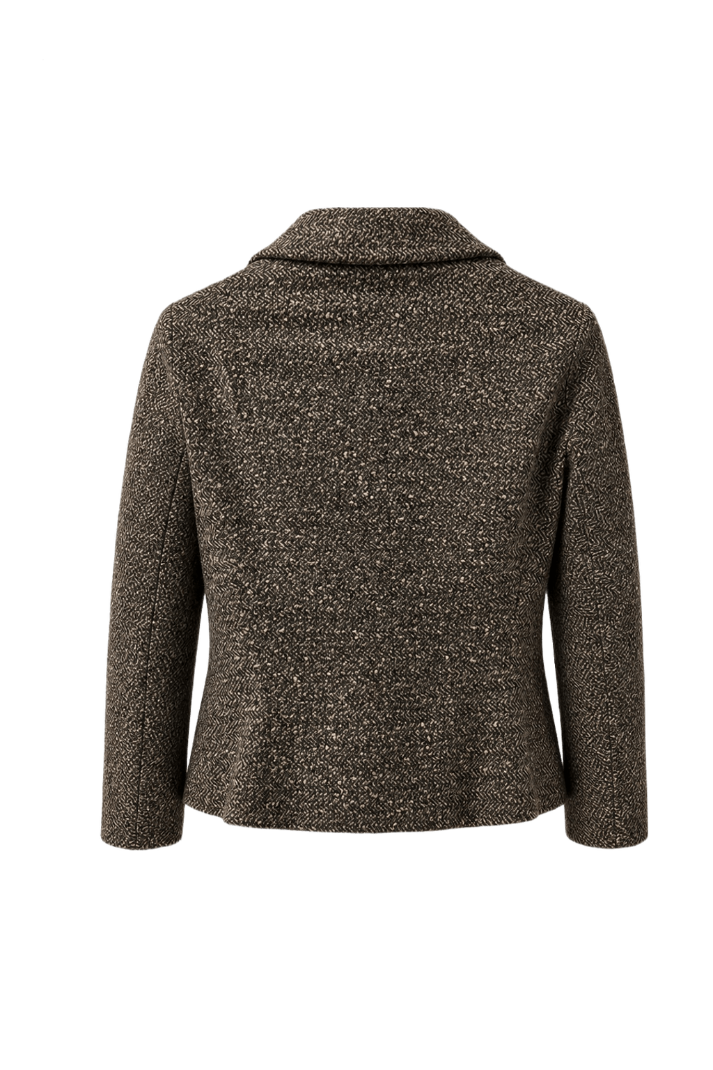 1950s Grey Wool Blend Blazer - Back View