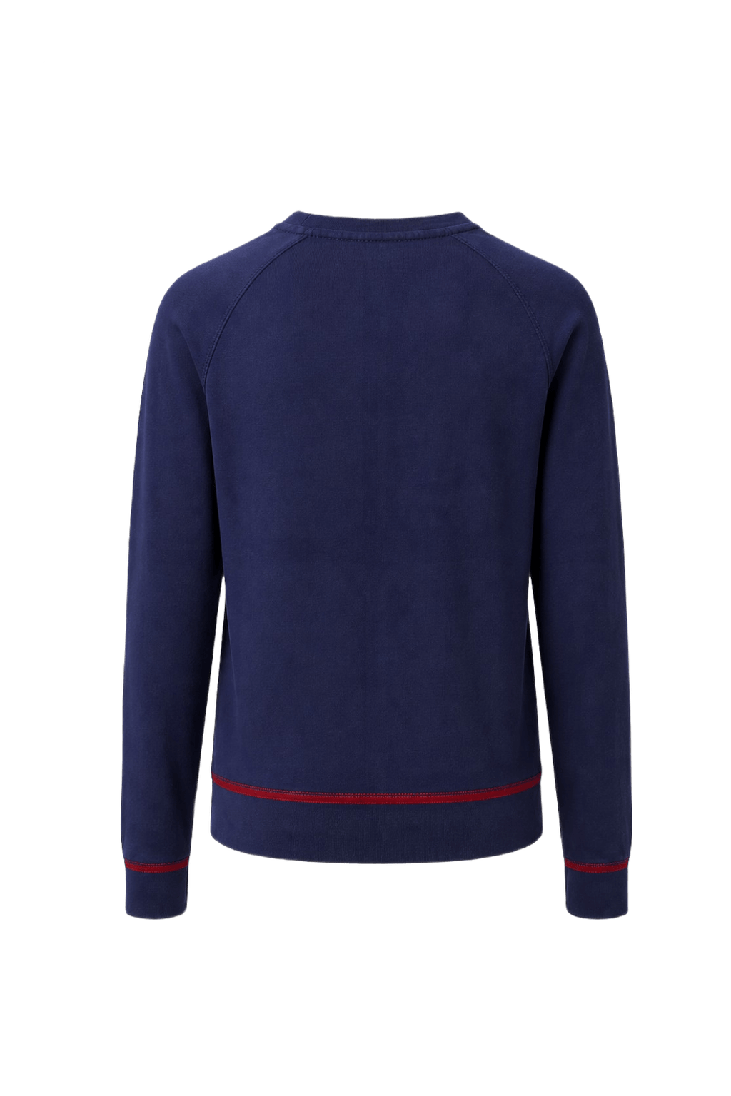 1990s Dark Blue Cotton Blend Sweater - Back View