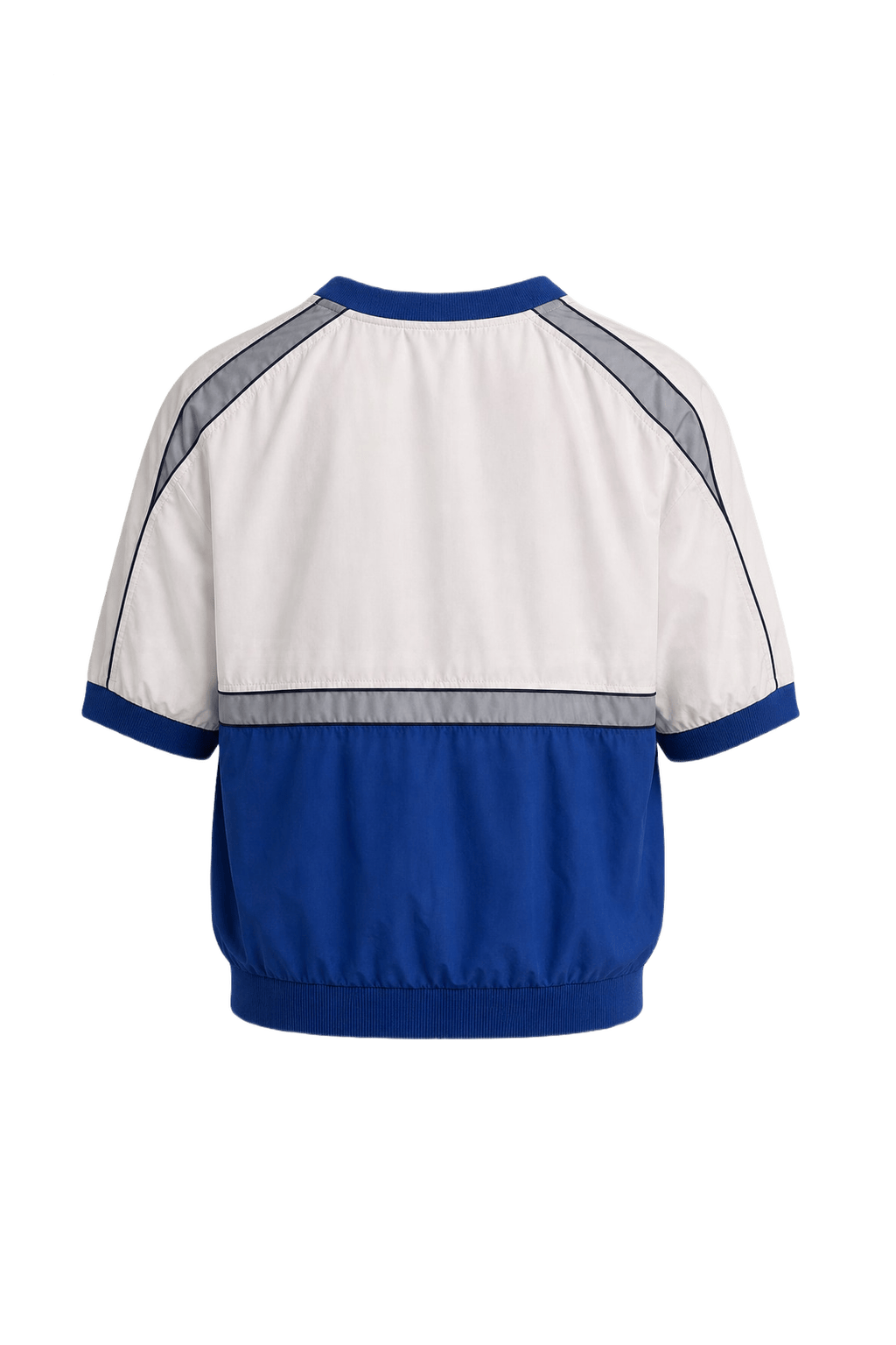 1980s Blue Polyester Sweater - Back View