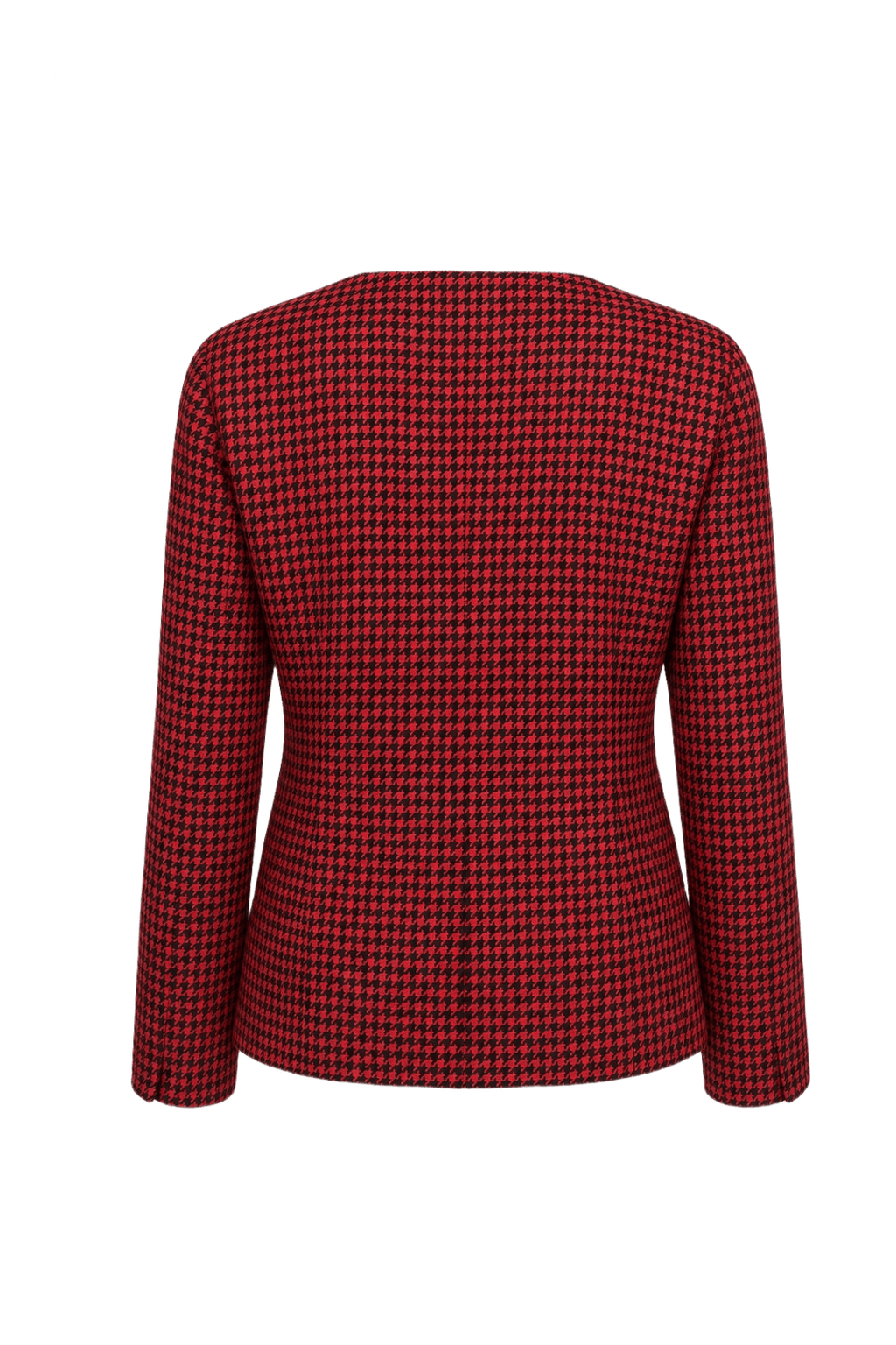 1980s Red Polyester Jacket - Back View