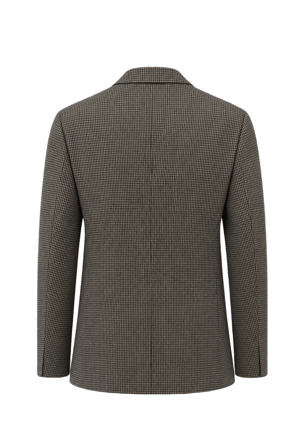 1980s Navy Blue Wool Blend Blazer - Back View