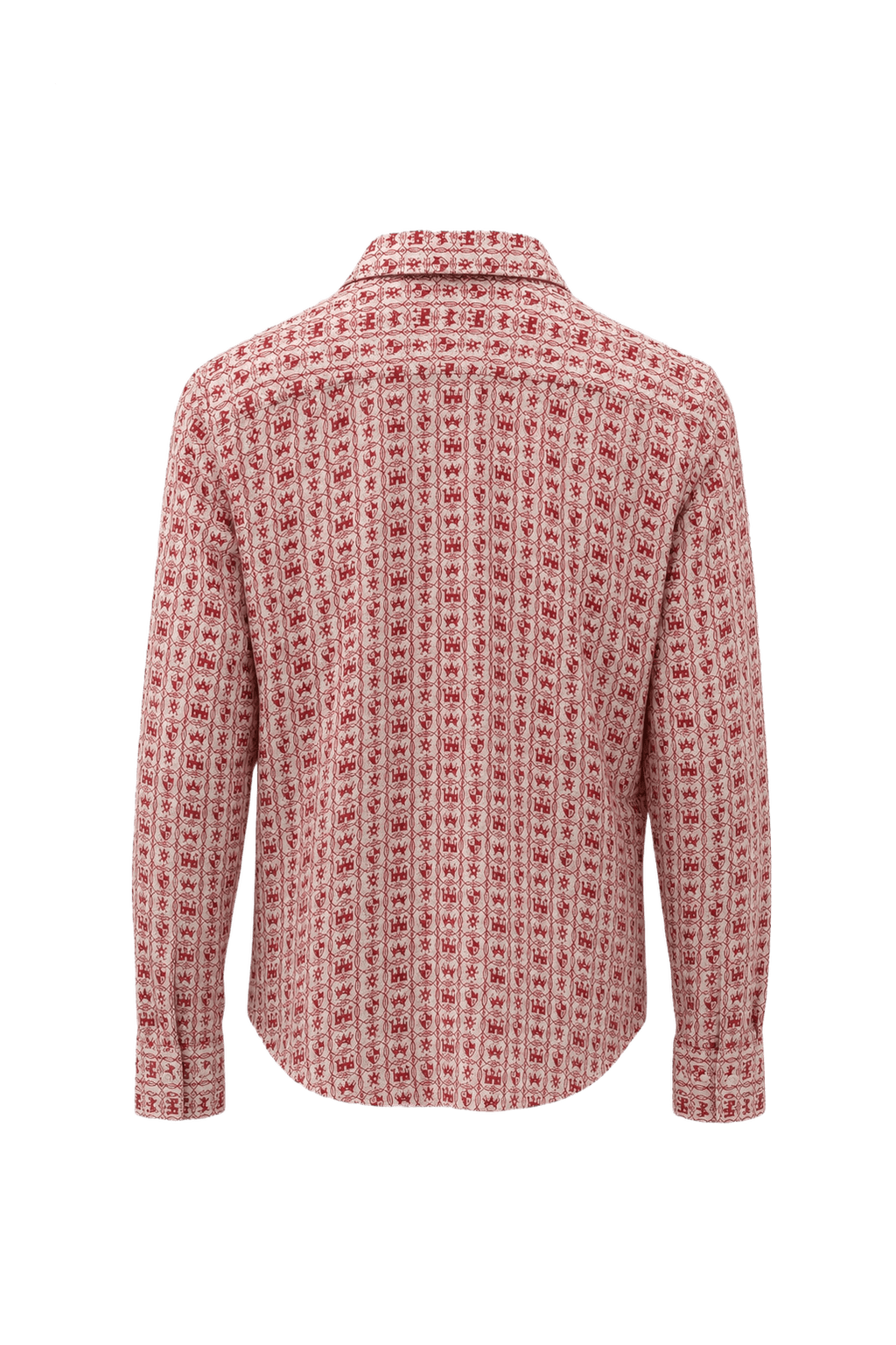 1970s Red Polyester Shirt - Back View