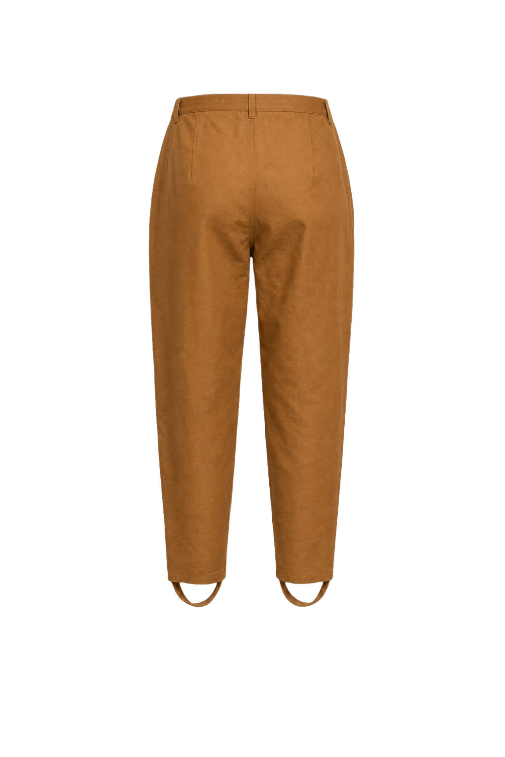 1960s Mustard Yellow Synthetic Blend Pants - Back View