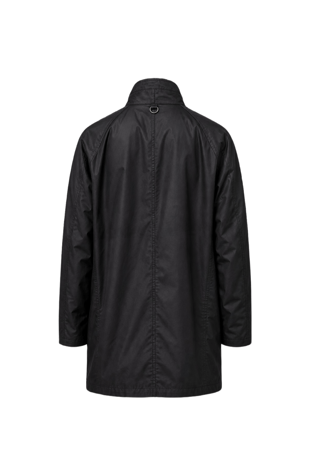 1990s Black Nylon Coat - Back View