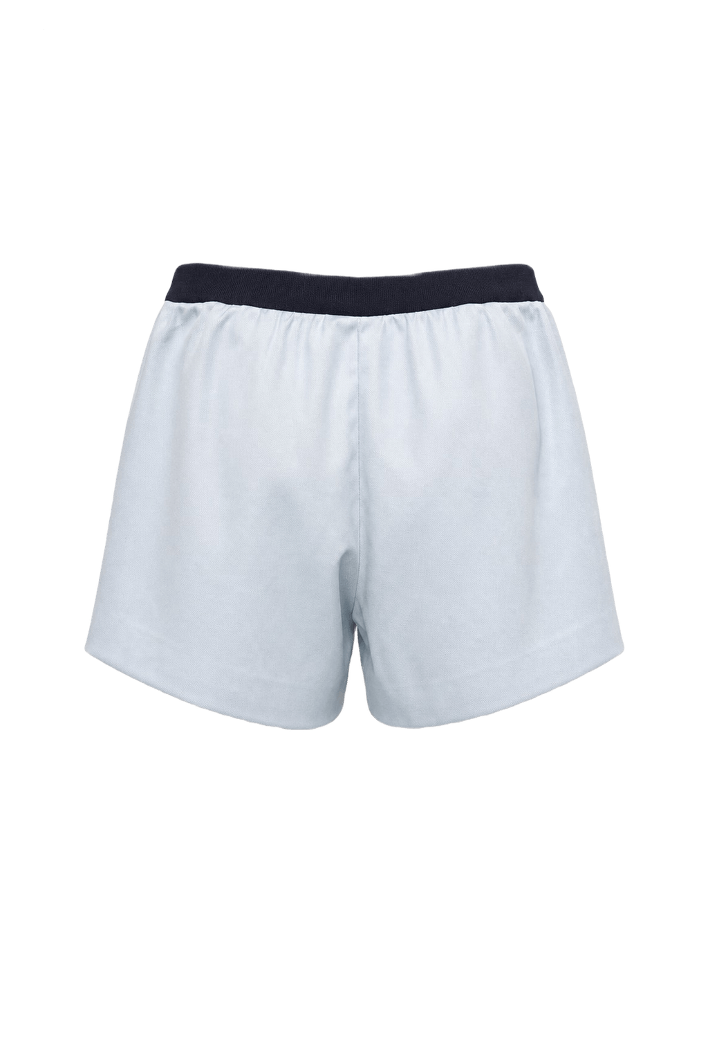 1970s Light Blue Cotton Shorts - Back View