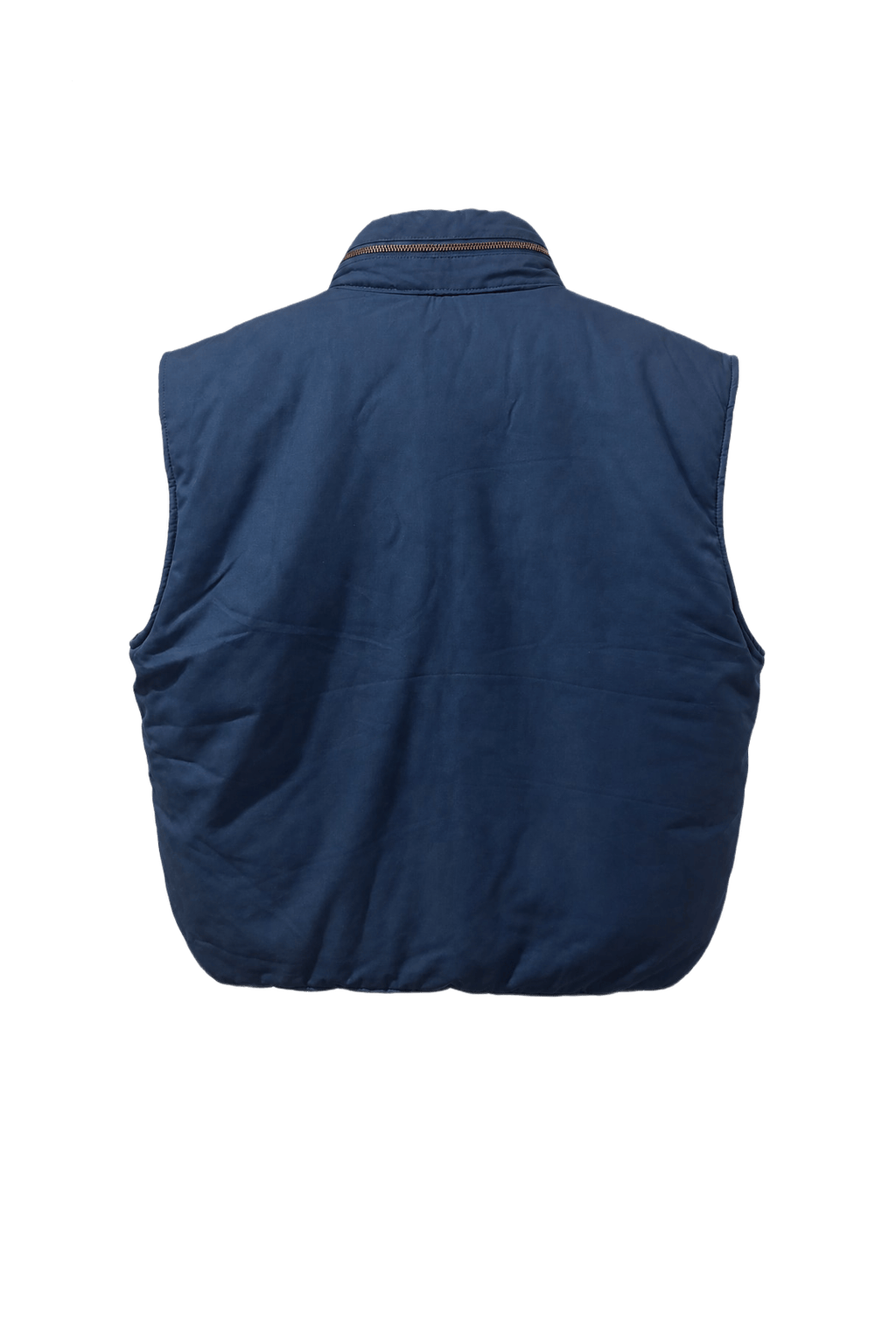 1980s Blue Synthetic Vest - Back View