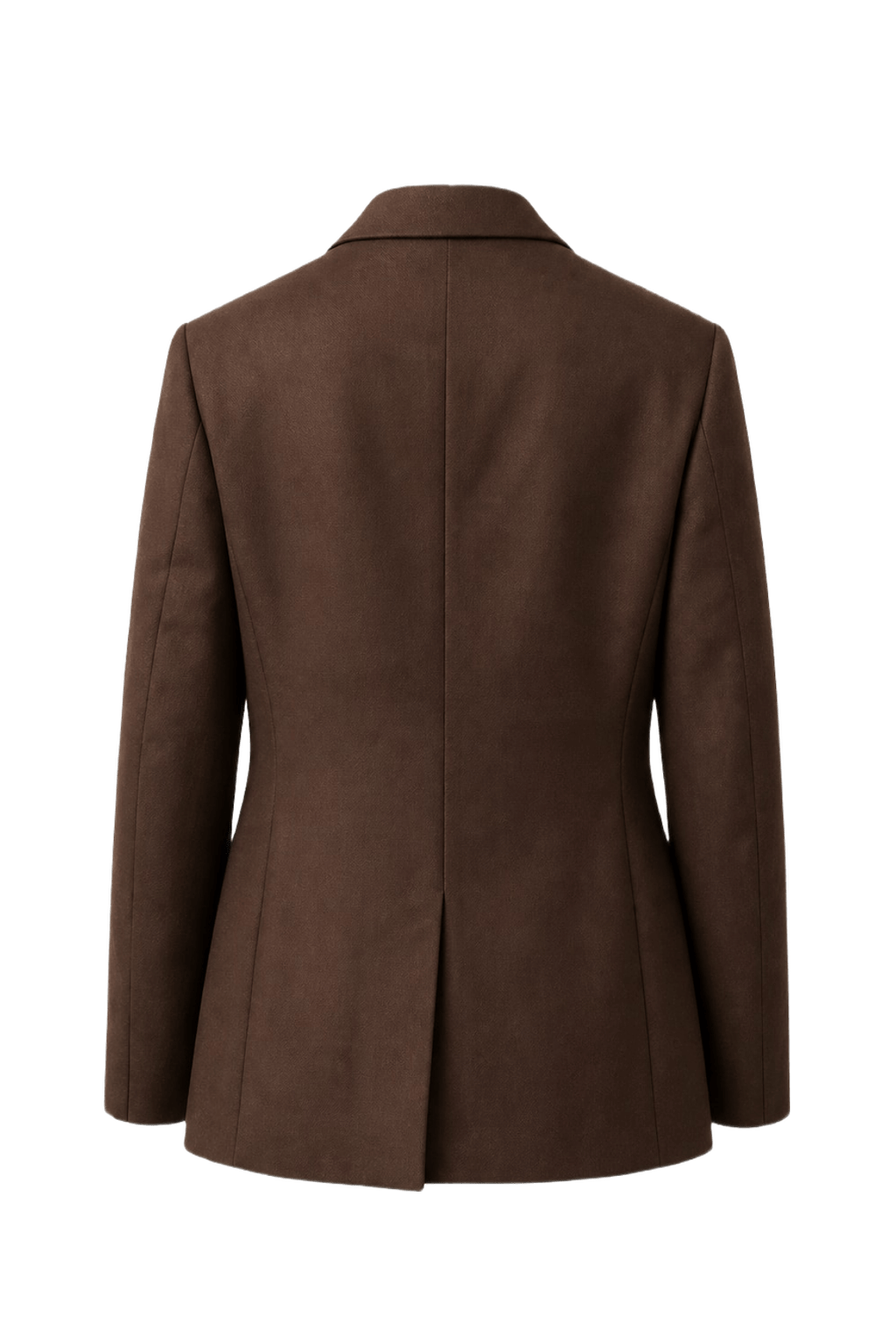 1960s Brown Wool Blend Blazer - Back View