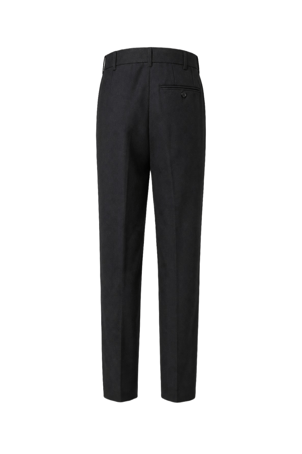 1990s Navy Blue Wool Blend Trousers - Back View