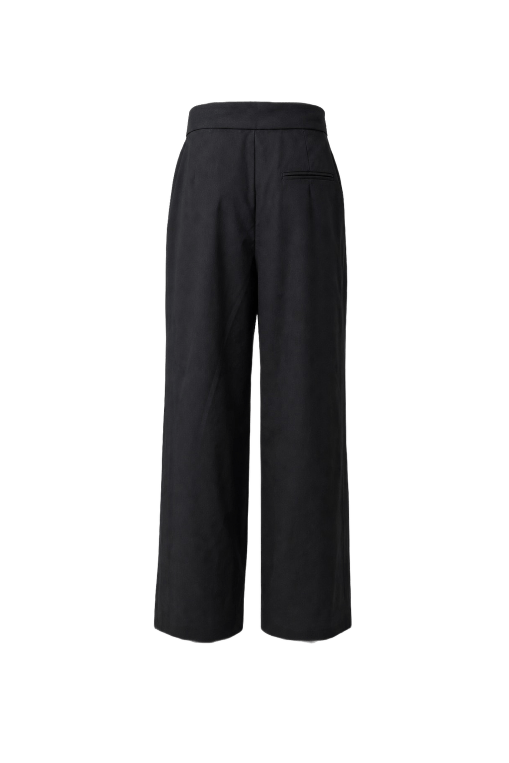 1990s Black Polyester Trousers - Back View