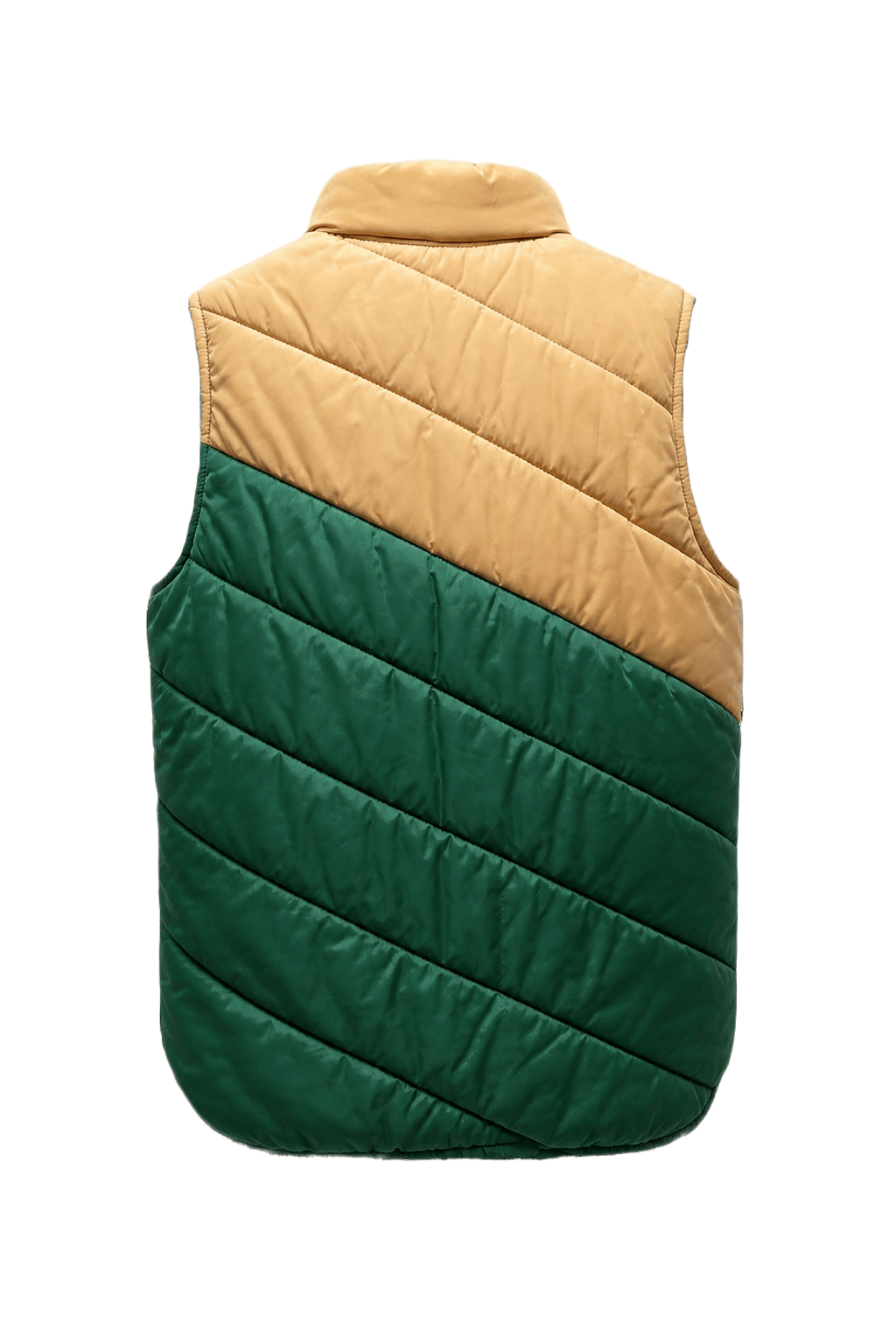 1990s Green Nylon Vest - Back View