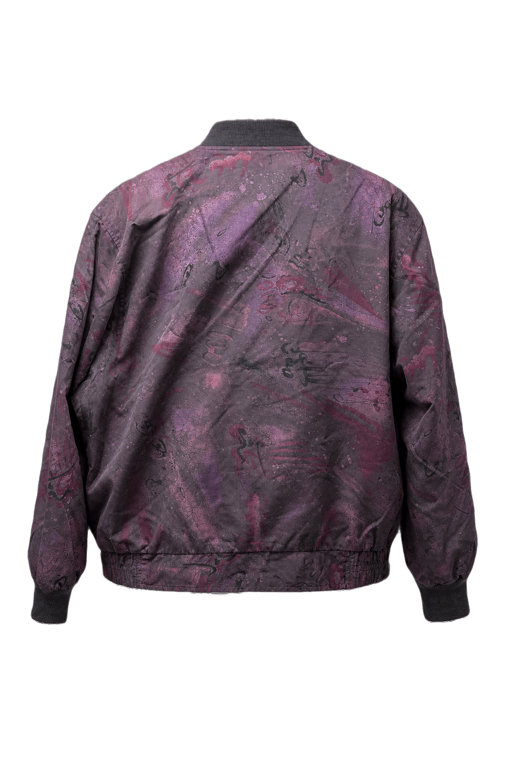 1980s Purple Cotton Blend Jacket - Back View
