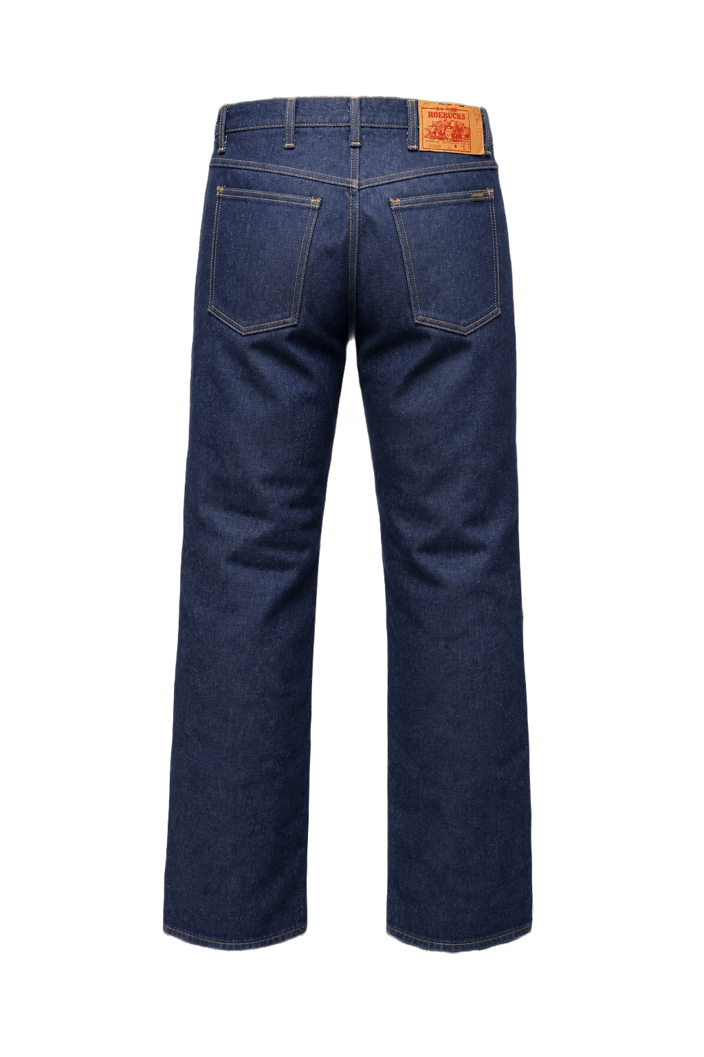 1990s Dark Blue Denim Jeans - Back View