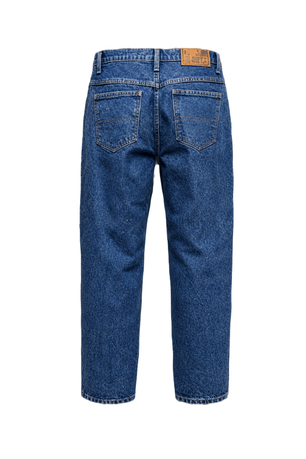 1990s Medium Blue Denim Jeans - Back View
