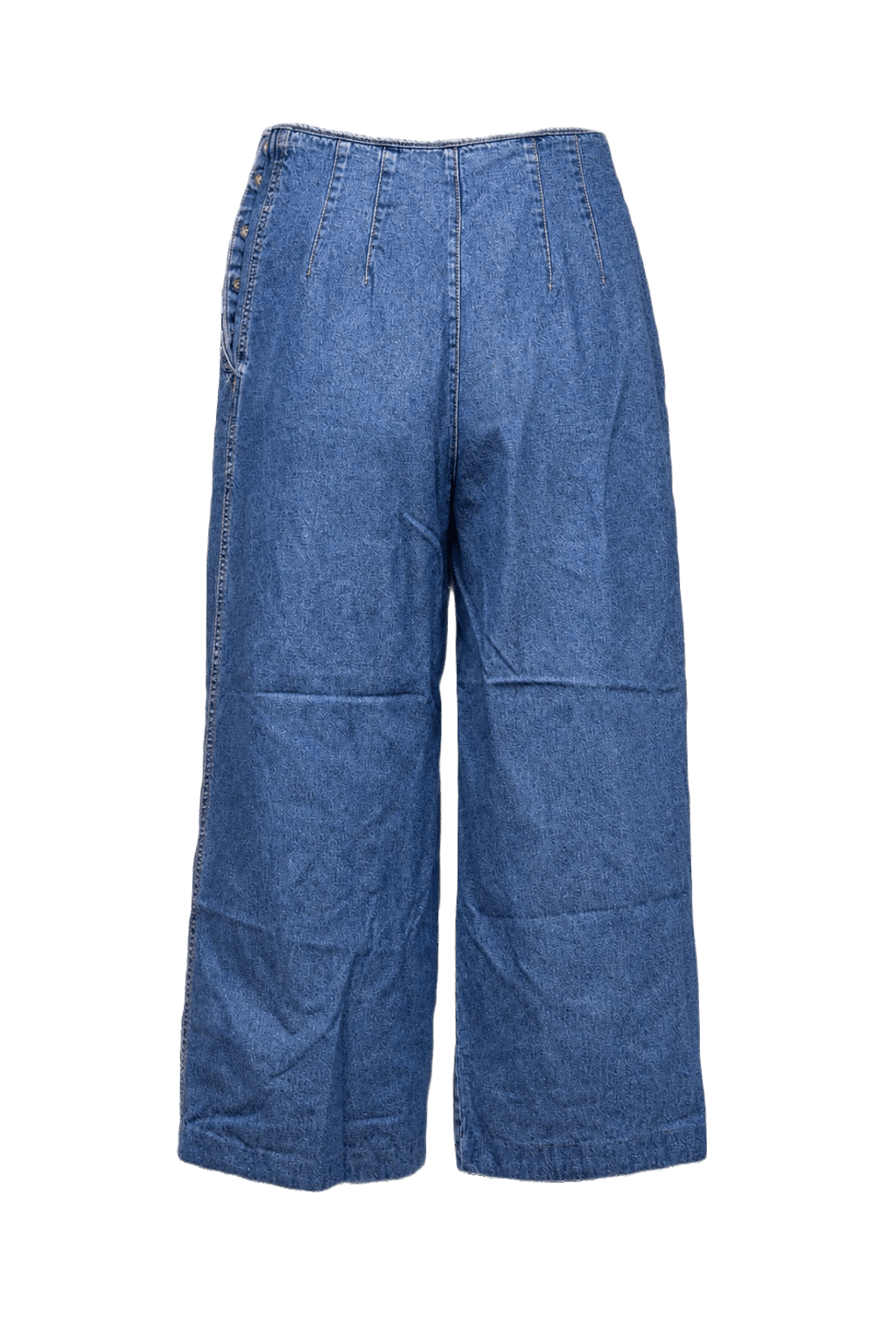 1990s Medium Wash Denim Pants - Back View