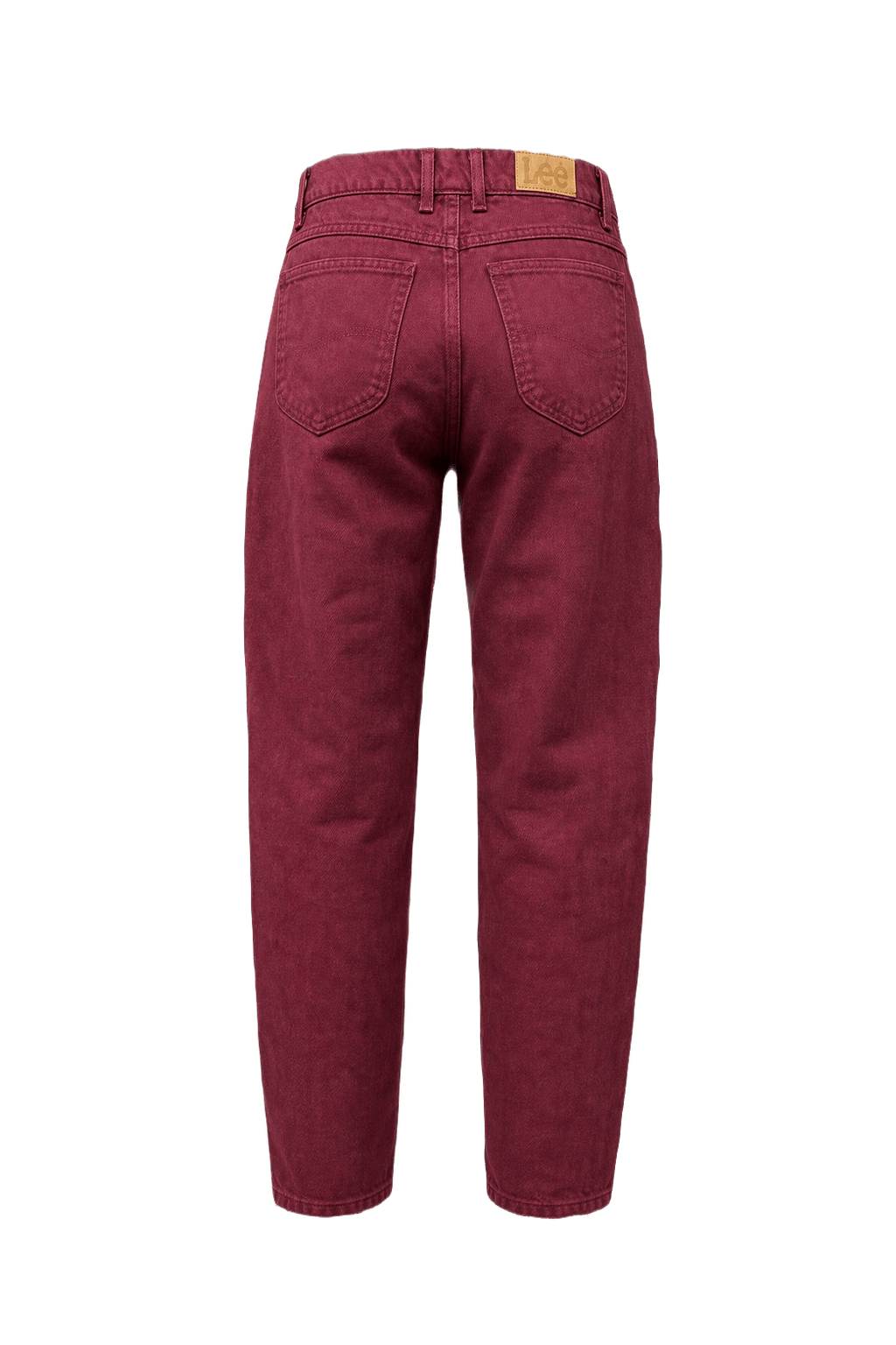 1990s Deep Burgundy Denim Jeans - Back View