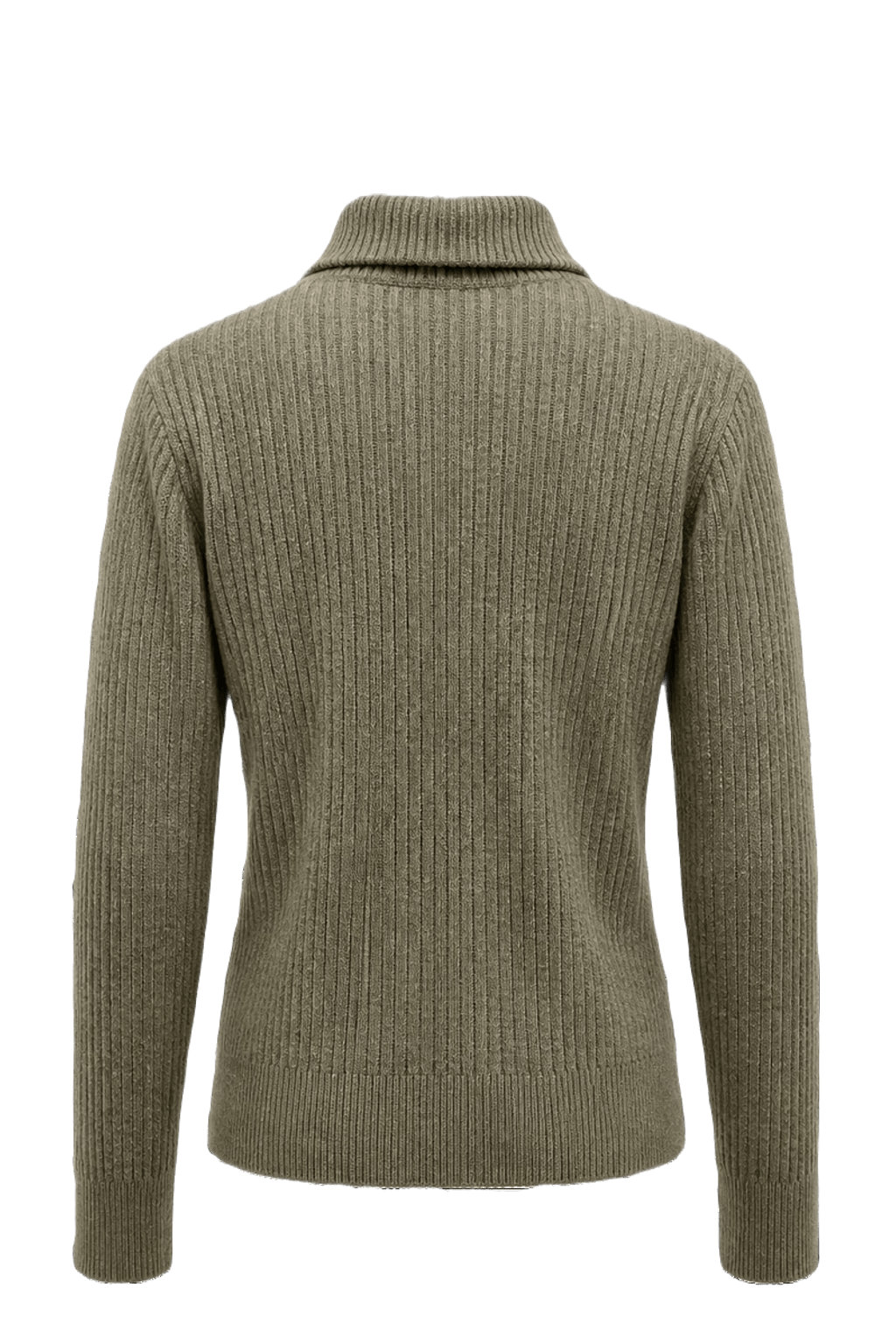 1990s Light Khaki Cotton Blend Sweater - Back View
