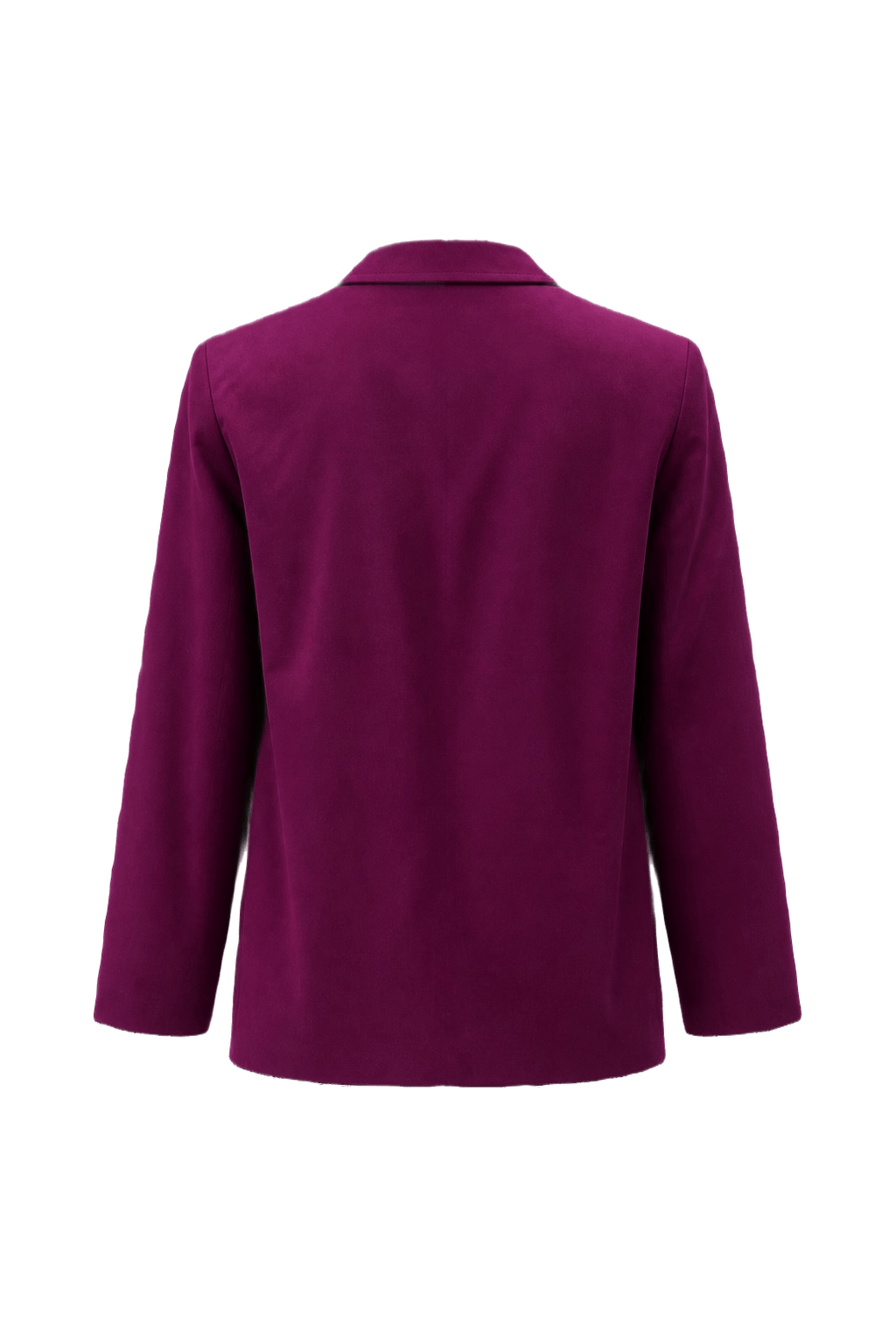 1980s Magenta Wool Blazer - Back View