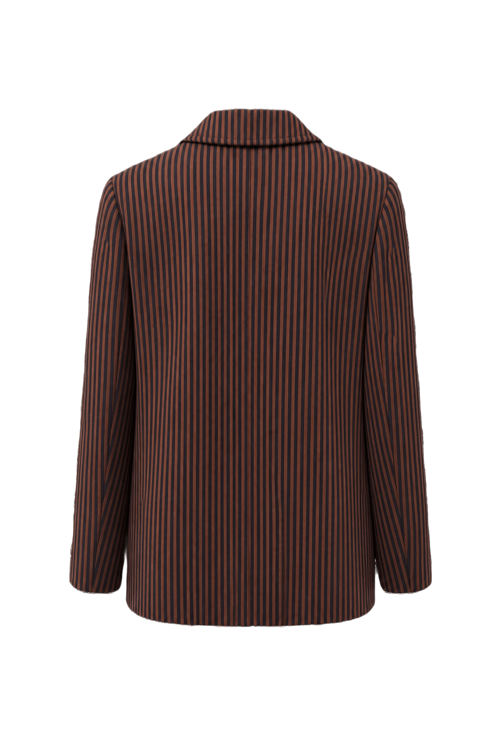 1980s Brown Wool Blend Blazer - Back View