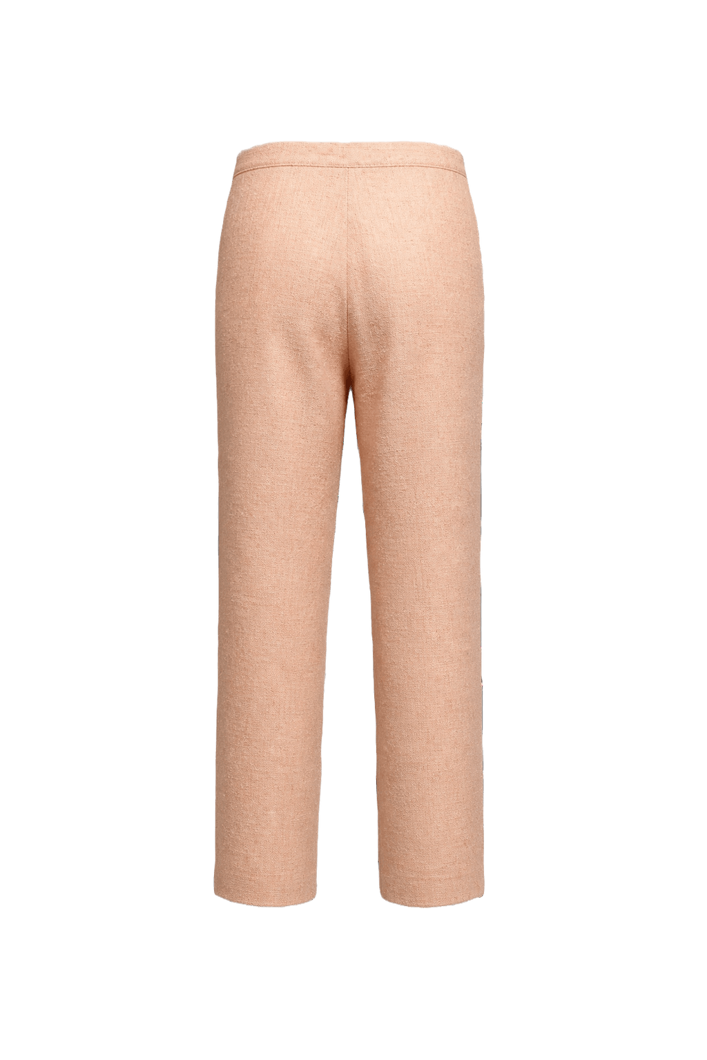 1960s Light Peach Wool Blend Pants - Back View