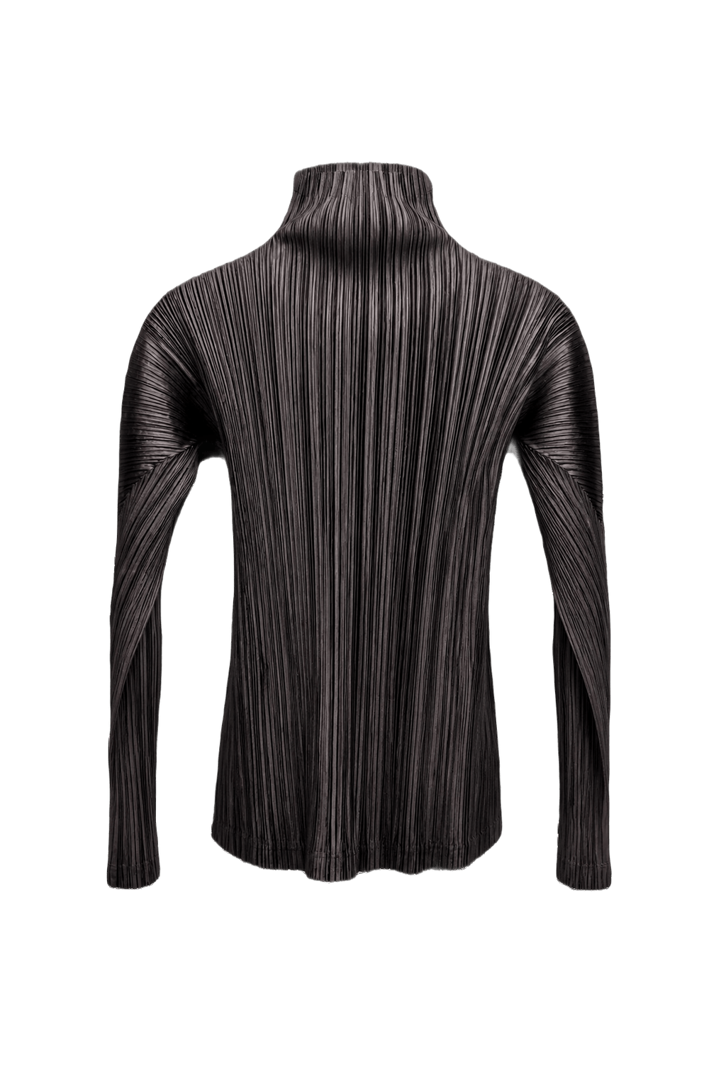 1990s Dark Grey Synthetic Blend Sweater - Back View