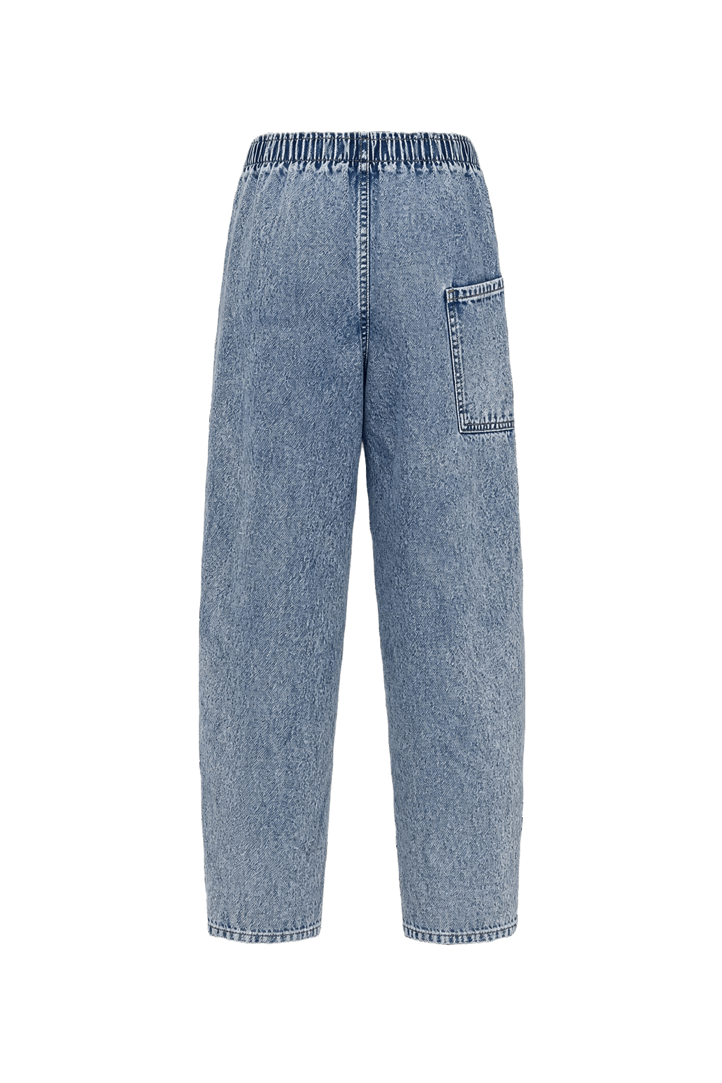 1980s Light Blue Denim Jeans - Back View