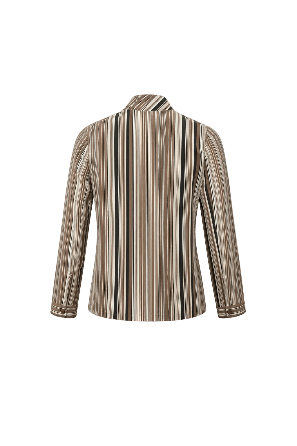 1960s Brown Cotton Blouse - Back View