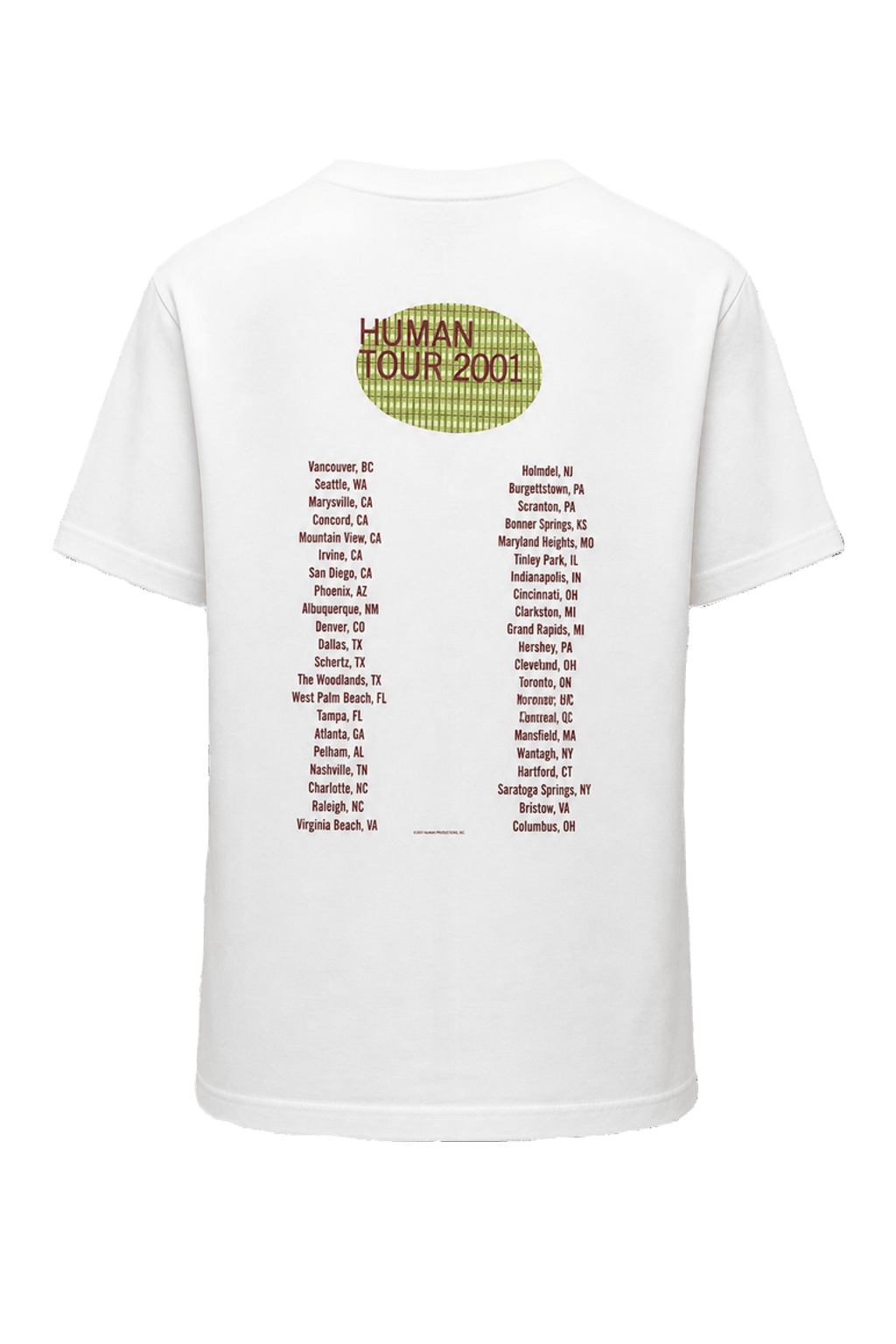 2000s White Cotton T-Shirt - Back View