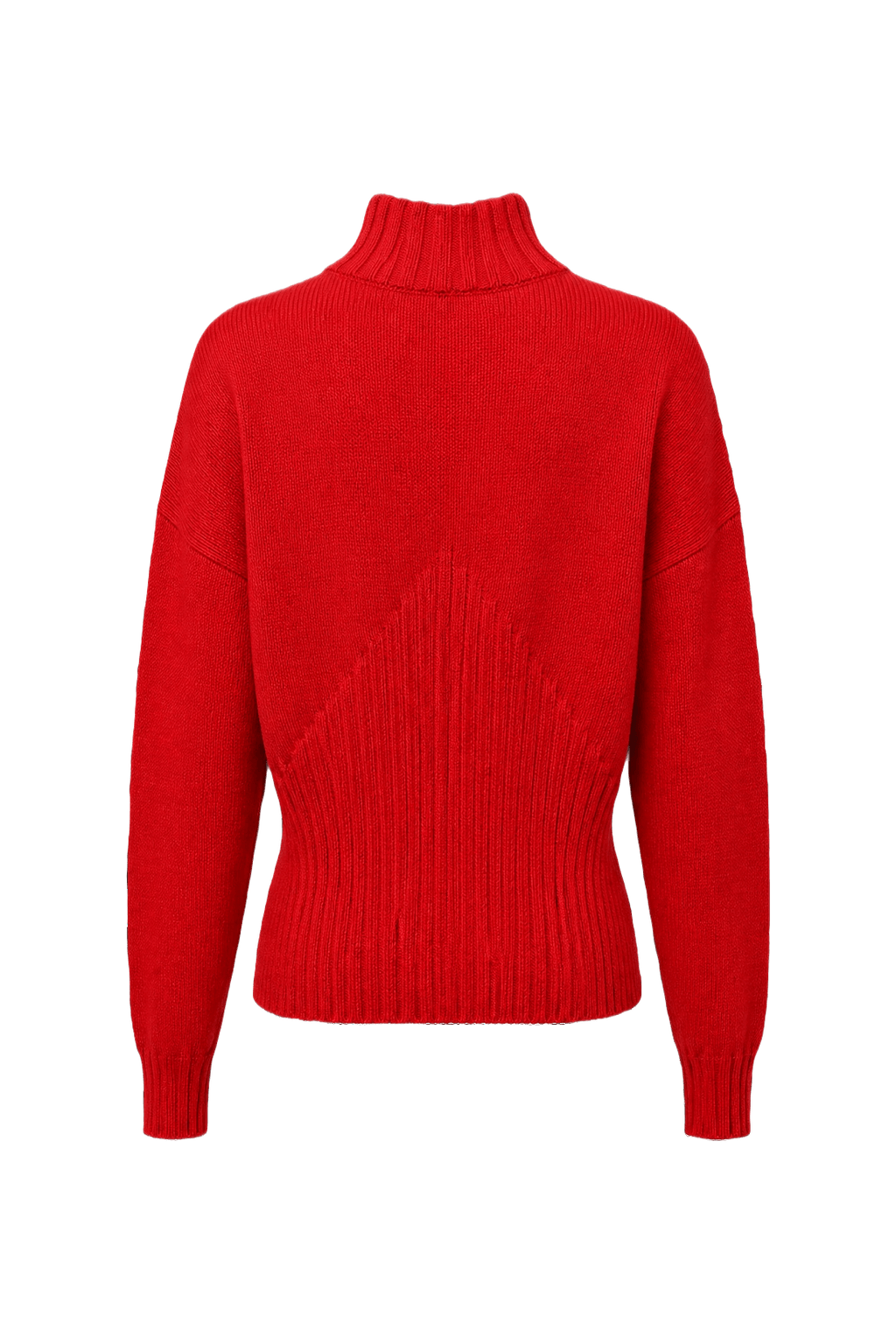 1980s Red Wool Blend Sweater - Back View