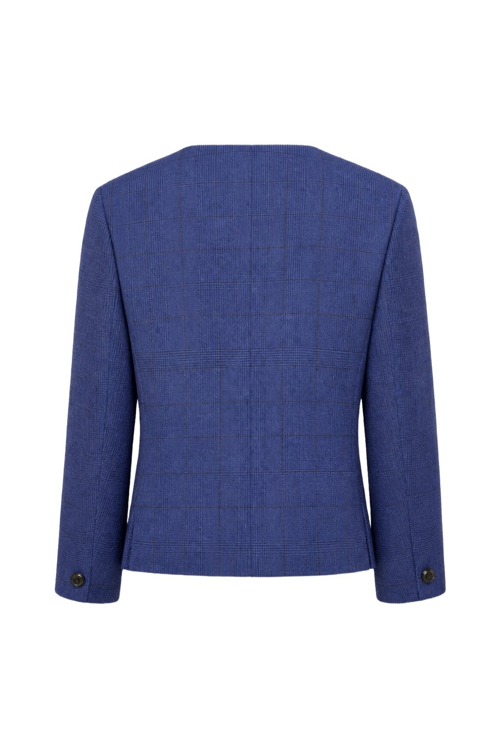 1980s Blue Wool Jacket - Back View