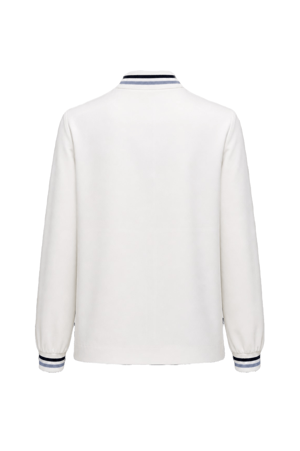 1980s Cream White Cotton Jacket - Back View