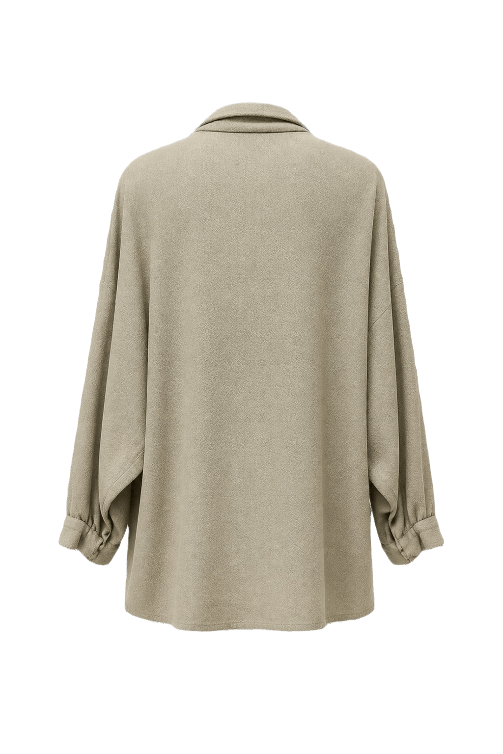 1990s Beige Cotton Shirt - Back View