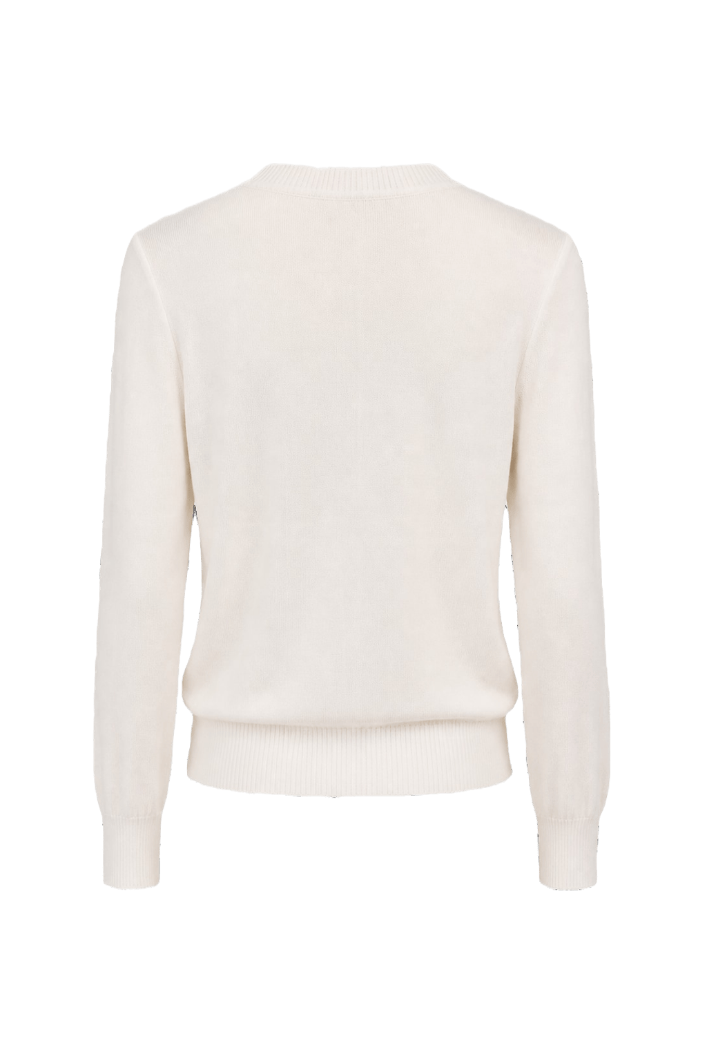 1980s Ivory Silk Blend Sweater - Back View
