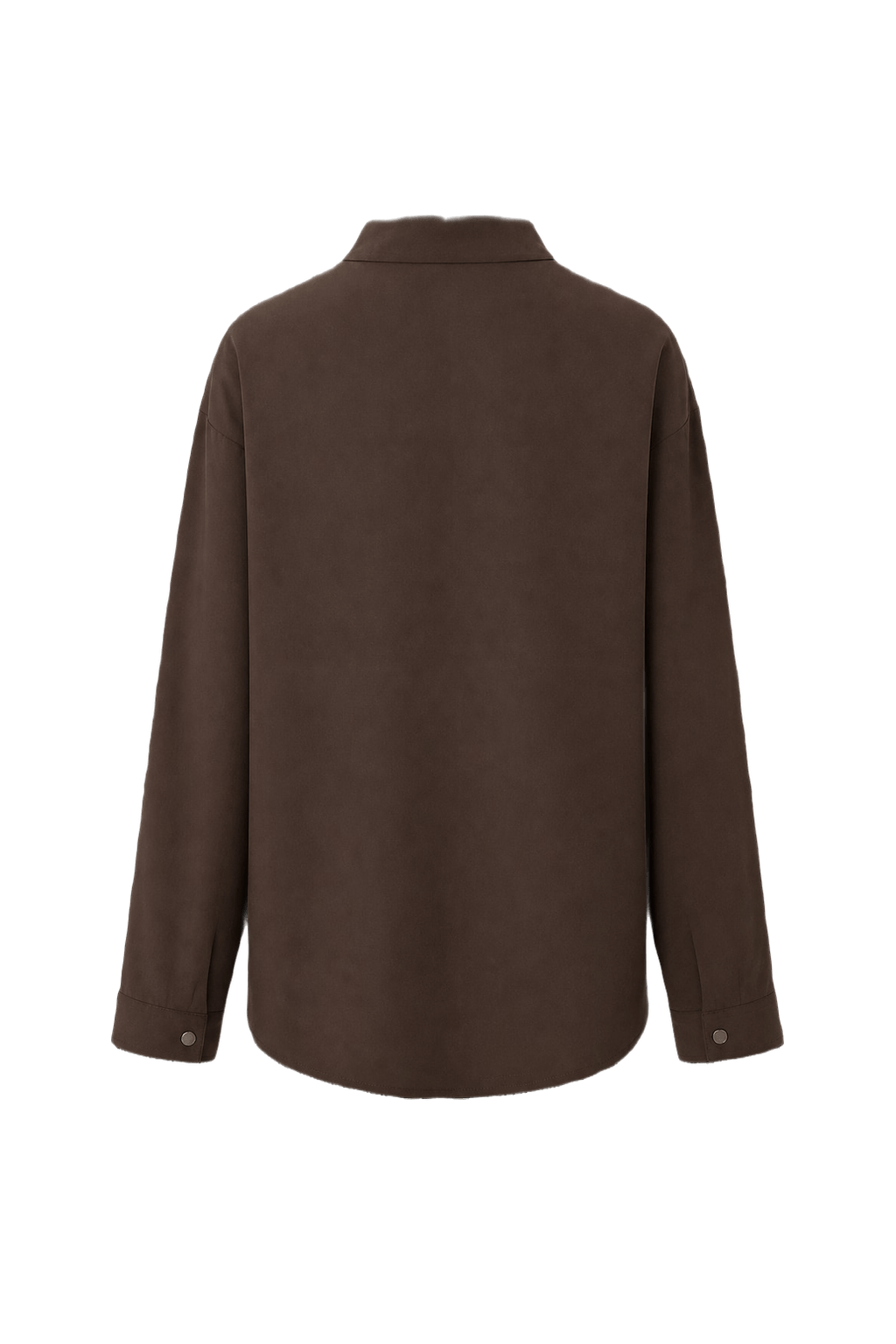 1980s Brown Polyester Jacket - Back View