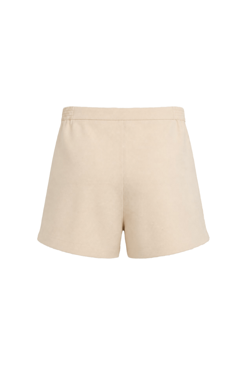 1980s Pale Beige Cotton Blend Shorts - Back View