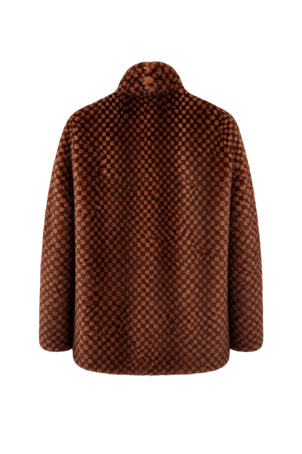 1980s Brown Fur Jacket - Back View