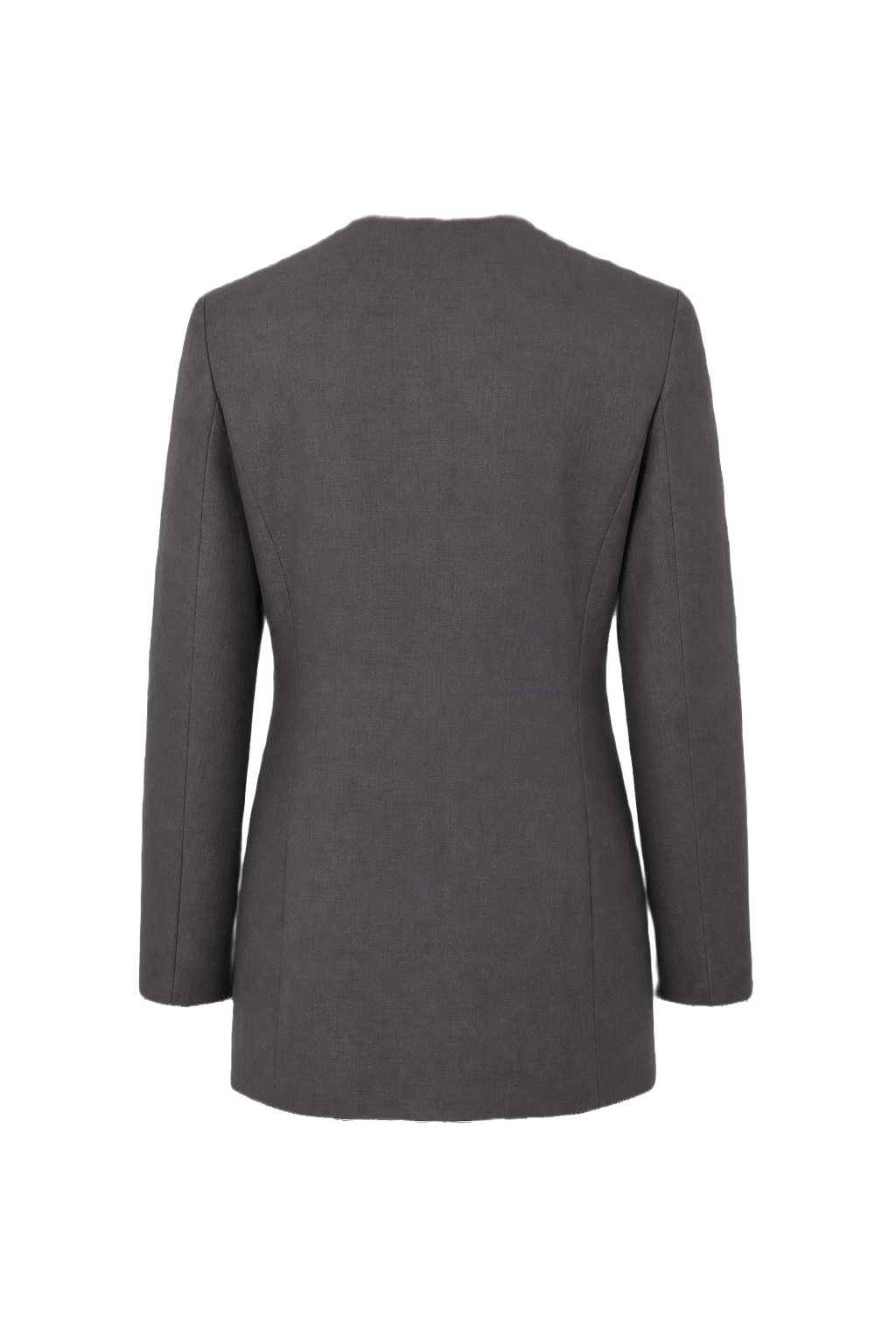 1980s Black Silk Blend Blazer - Back View