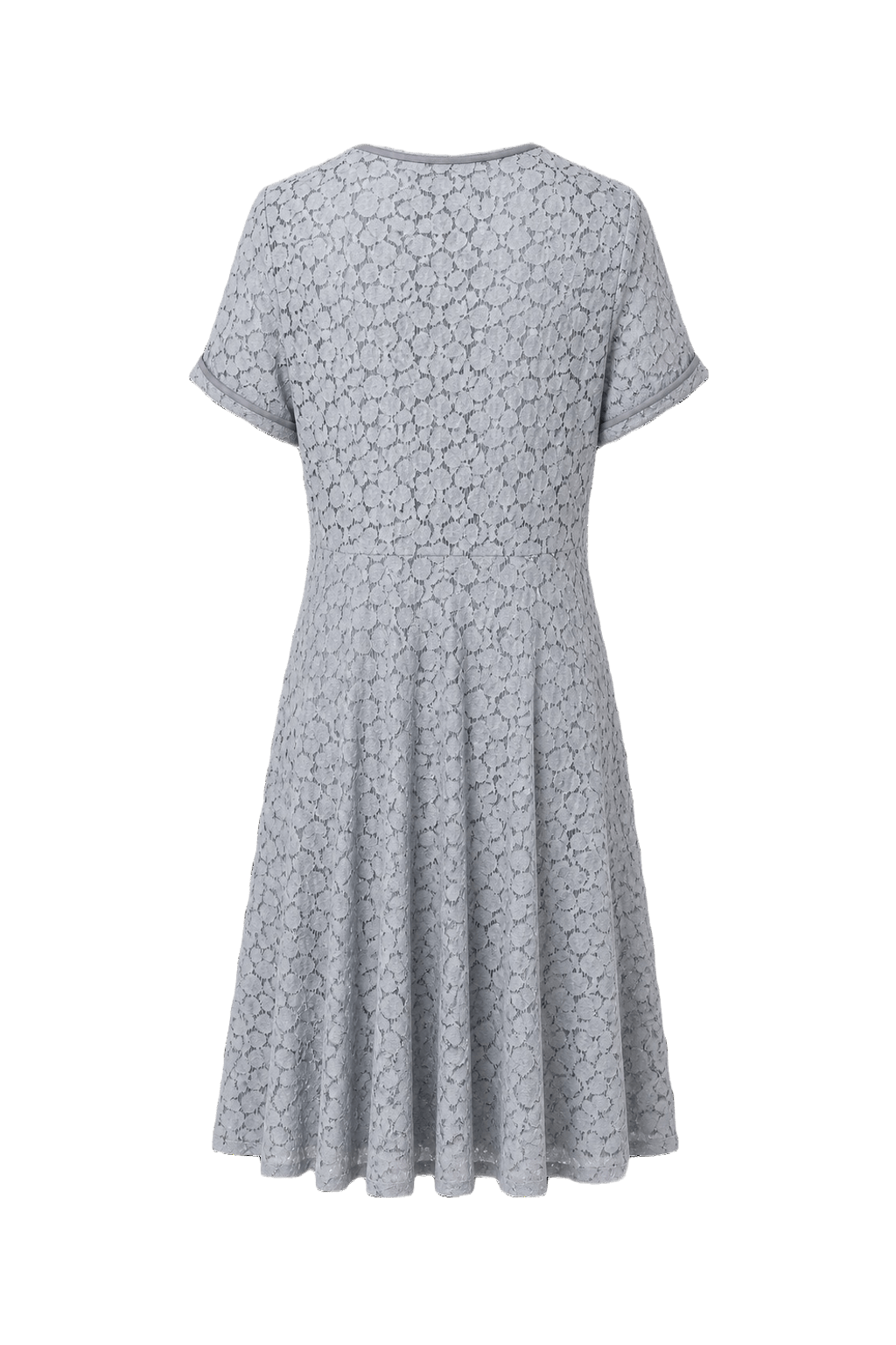 1930s Light Blue Lace Dress - Back View