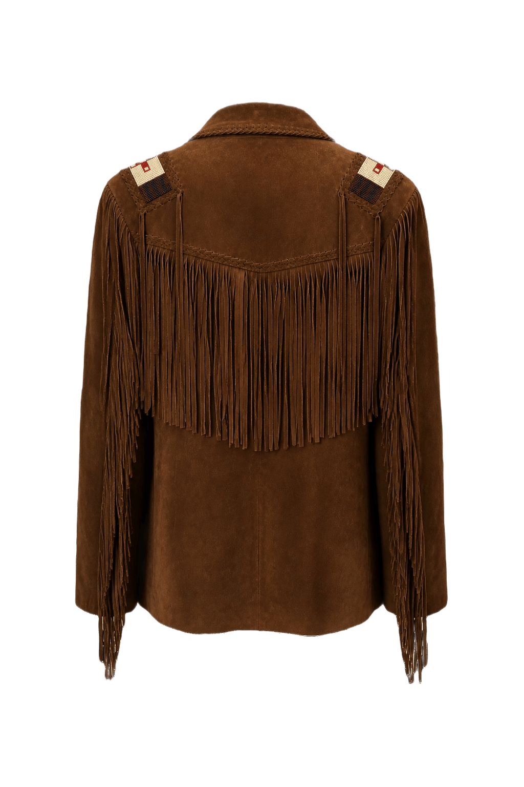 1980s Brown Suede Jacket - Back View